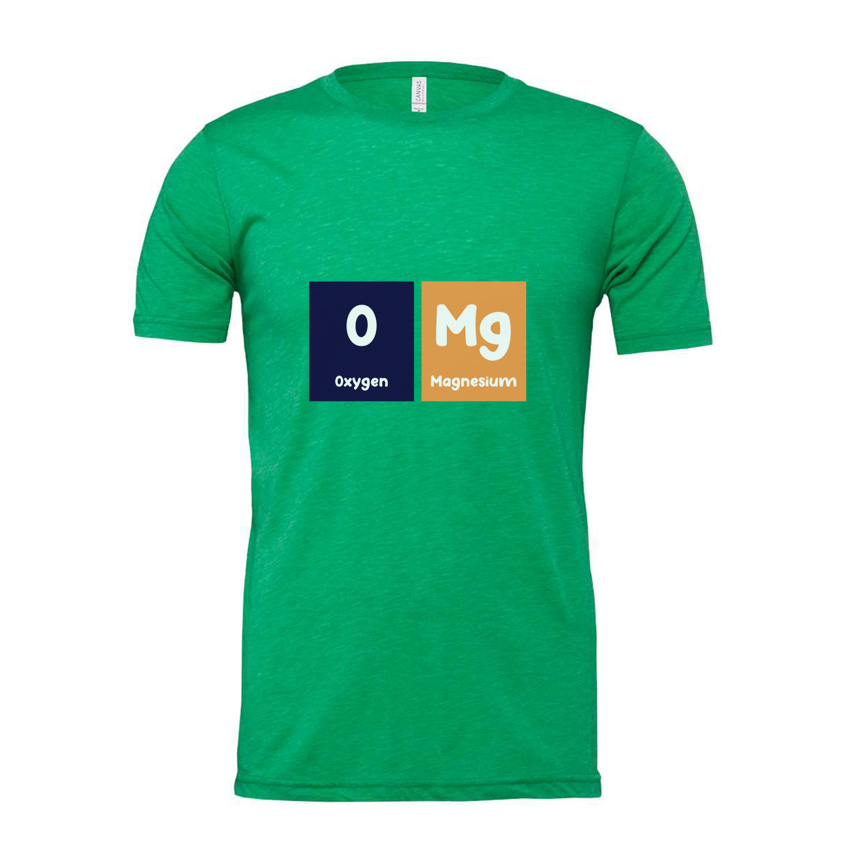 Unisex Science T Shirt With Oxygen And Magnesium Element Symbols Graphic Design Pattern