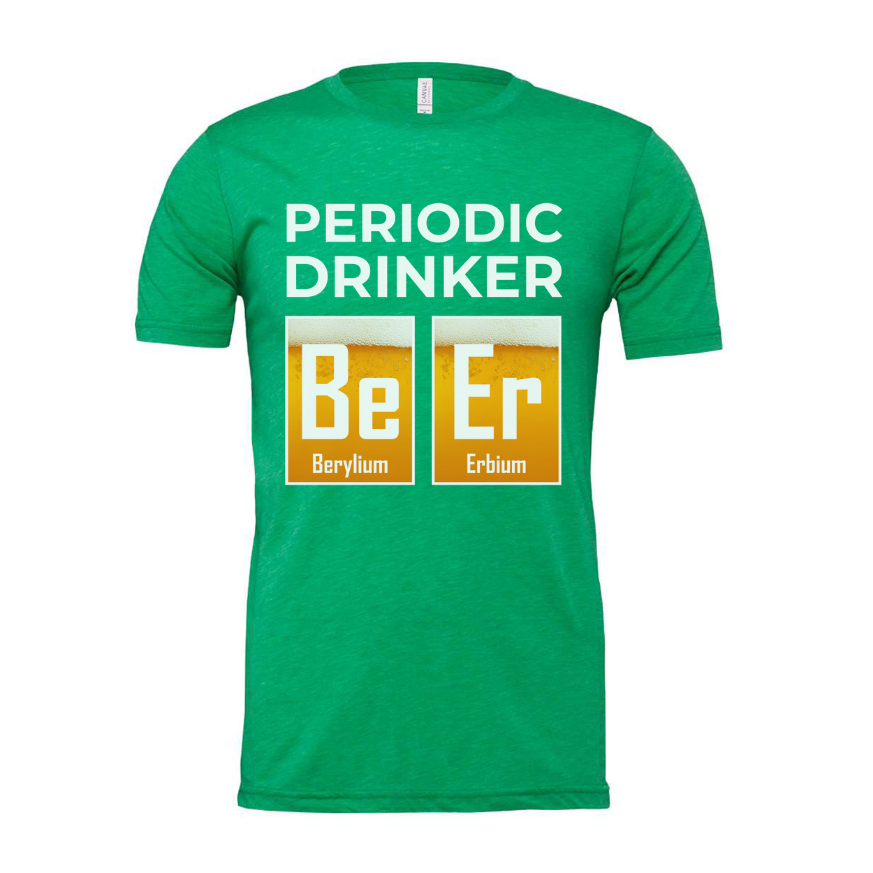 Periodic Drinker Unisex T Shirt With Element Tiles Be And Er Chemistry Humor Tee For Scientists