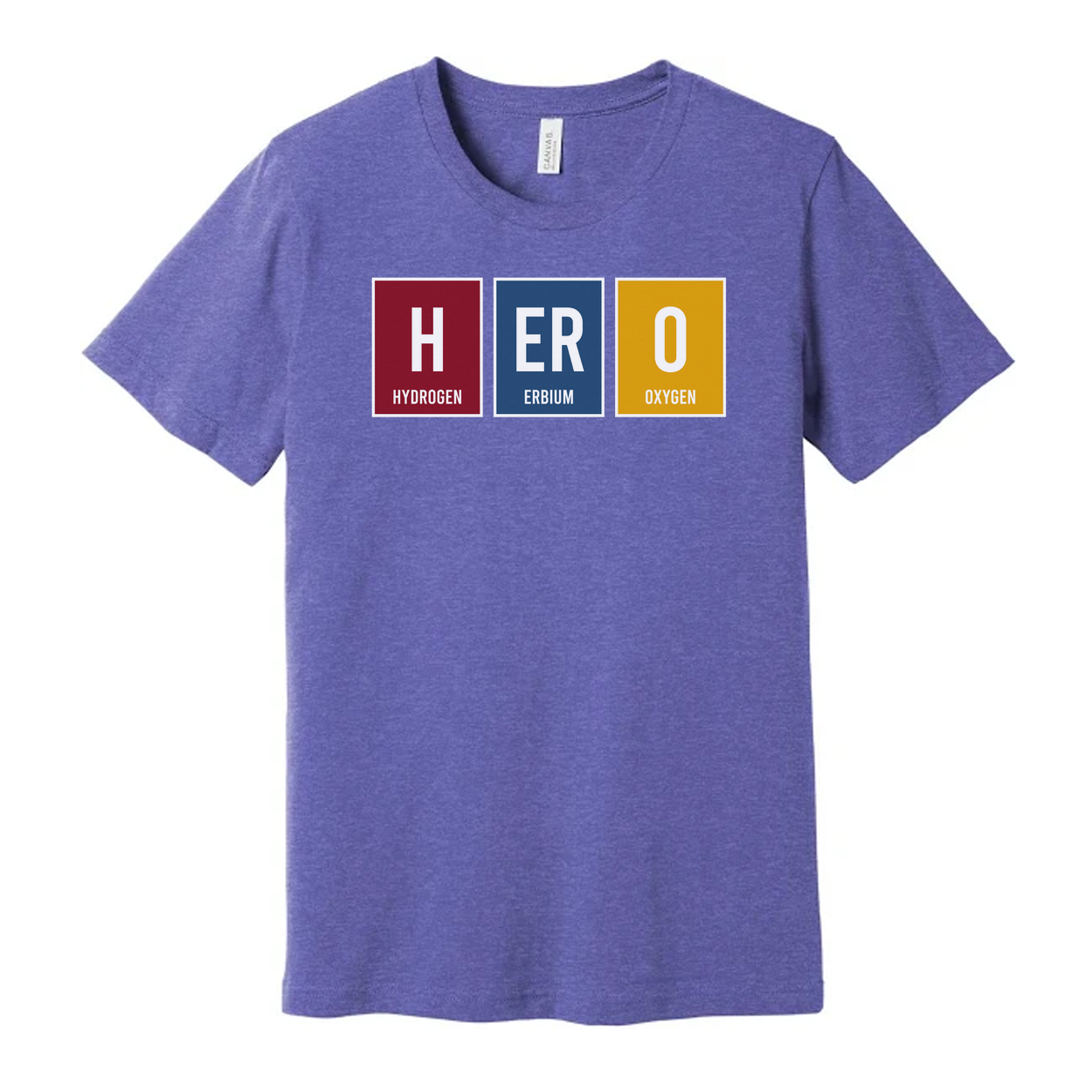 Hero Elements Chemistry Unisex T-Shirt With Hydrogen Erbium Oxygen Graphic