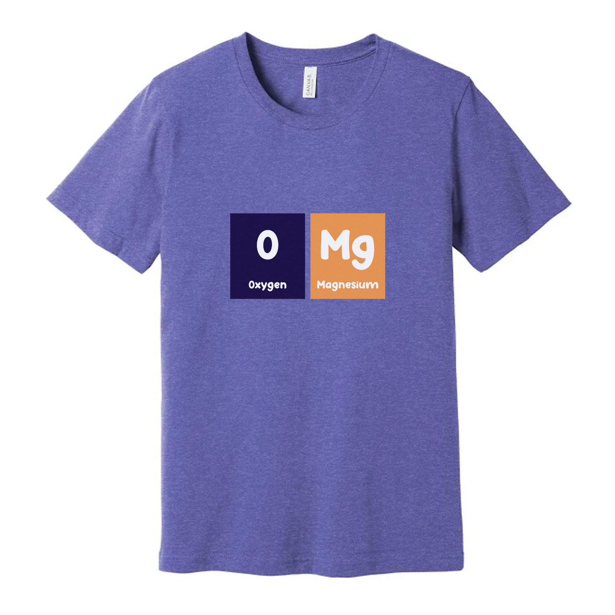 Unisex Science T Shirt With Oxygen And Magnesium Element Symbols Graphic Design Pattern