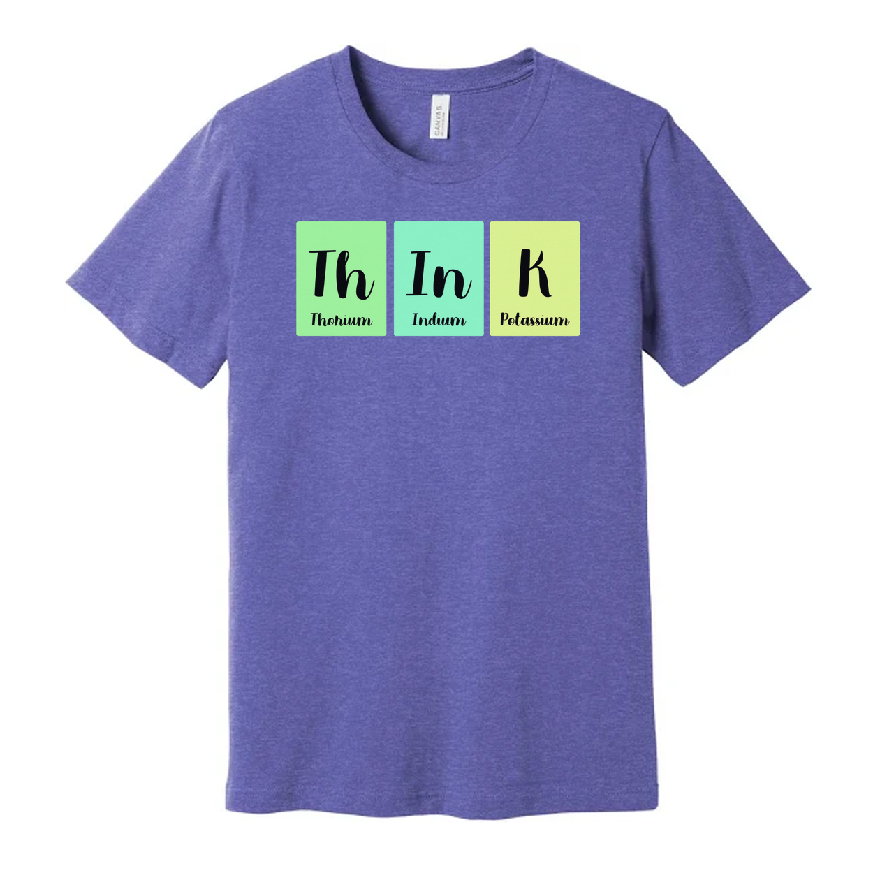 Science Themed Unisex T Shirt With Periodic Table Blocks Th In K Design For Education Enthusiasts
