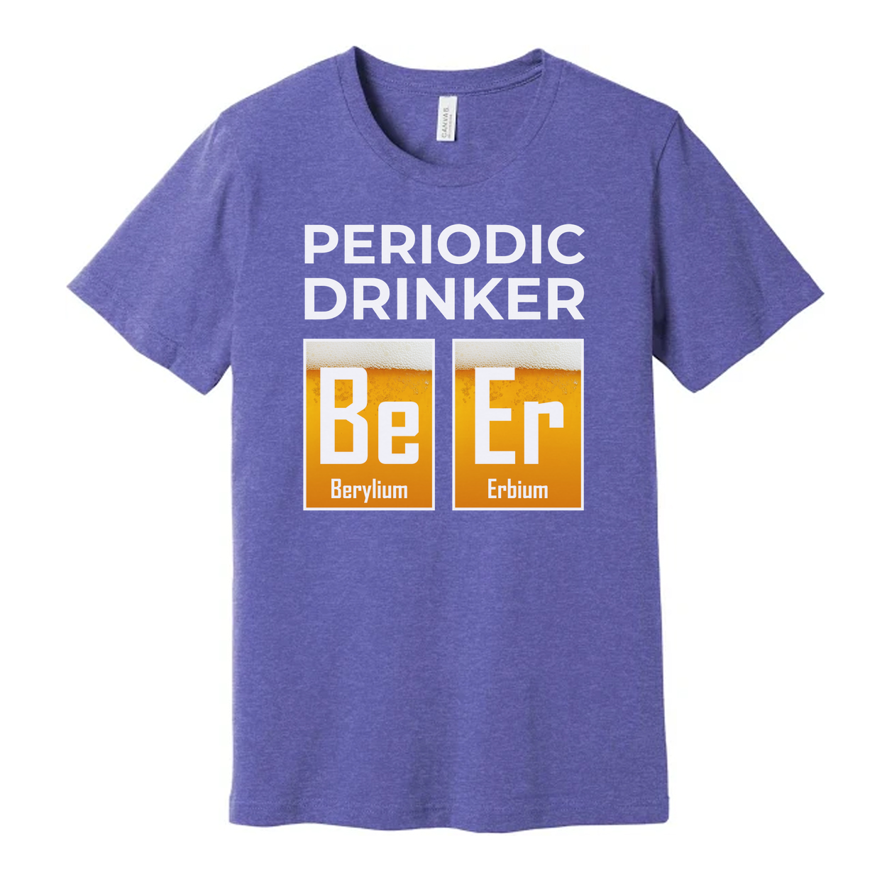 Periodic Drinker Unisex T Shirt With Element Tiles Be And Er Chemistry Humor Tee For Scientists