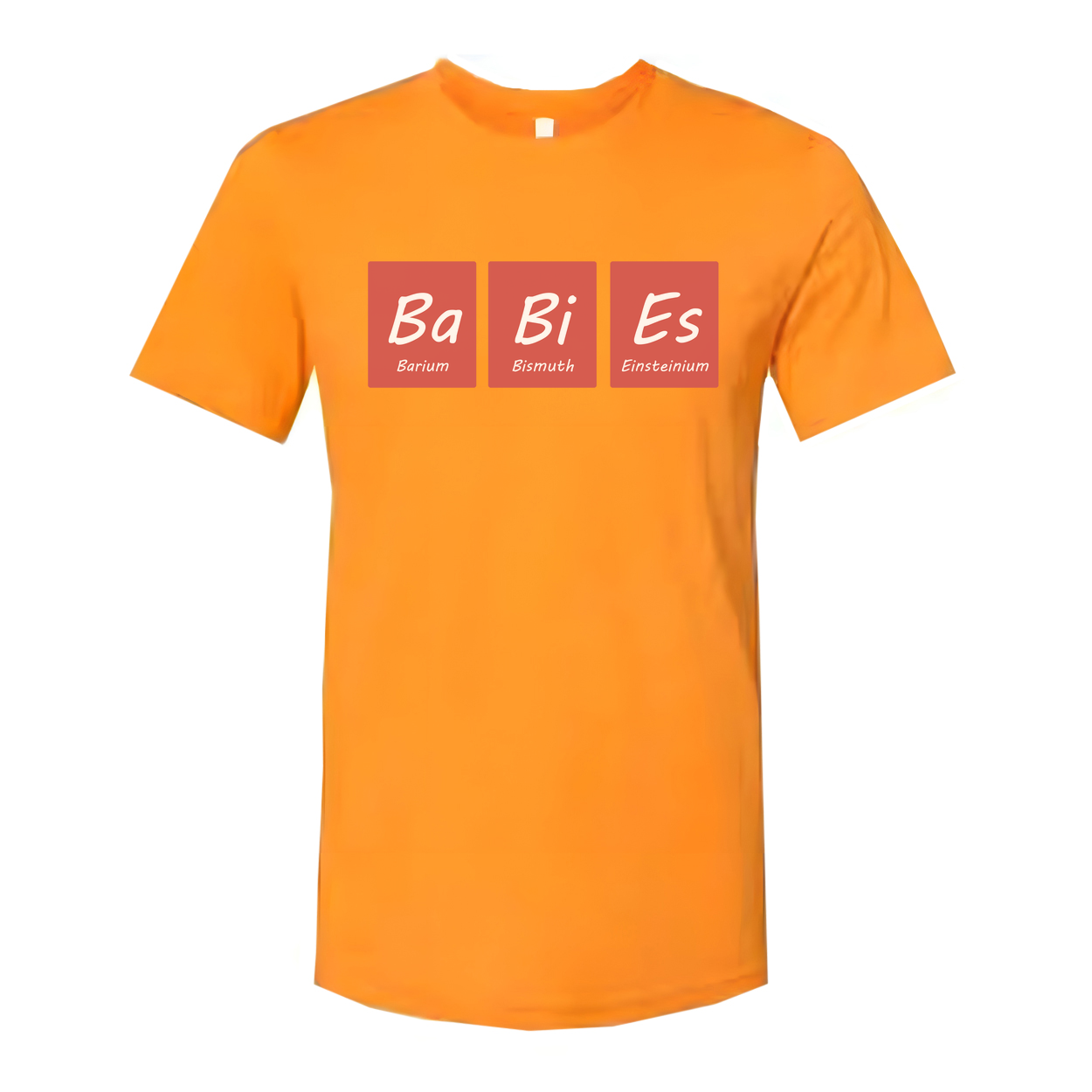 Science Themed Unisex T Shirt With Ba Bi Es Periodic Table Blocks Design For Chemistry Lovers