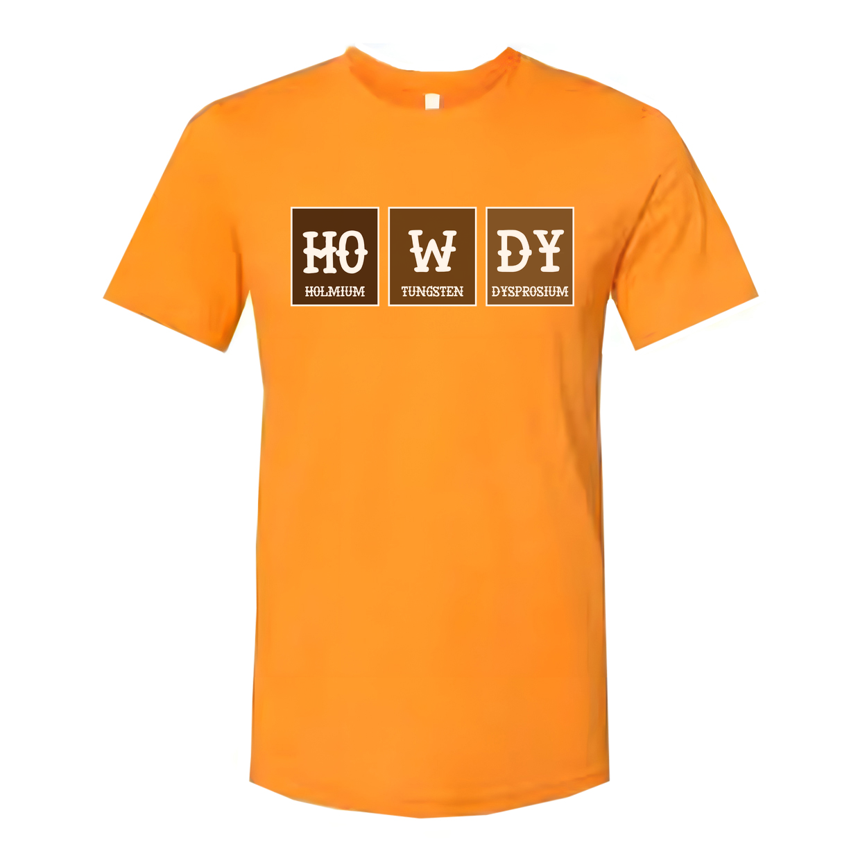 Howdy Elements T Shirt With Ho W Dy Periodic Table Blocks Chemistry Design For Science Lovers Unisex