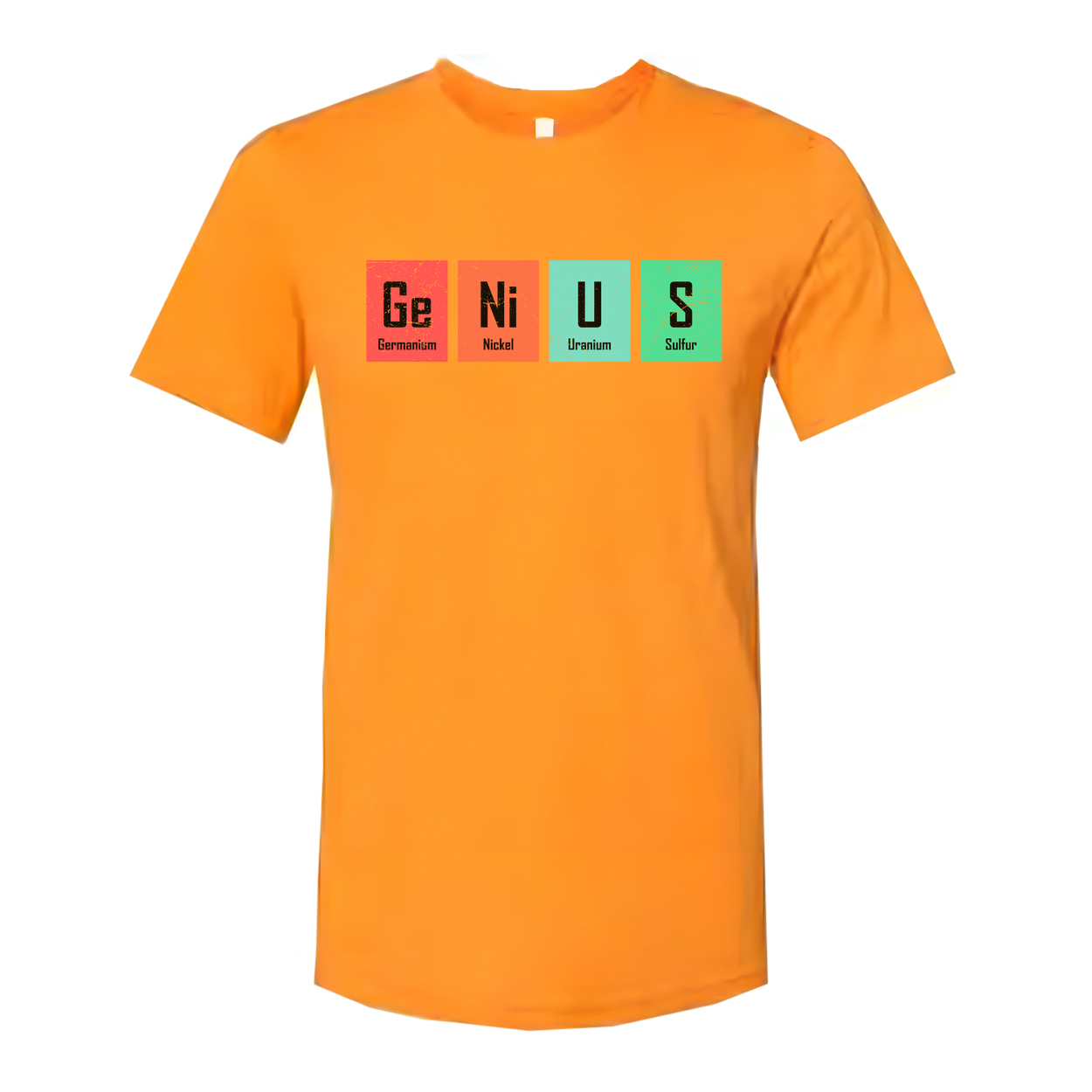Ge Ni U S Elements Graphic T Shirt Science Themed Unisex Casual Short Sleeve Tee For Education