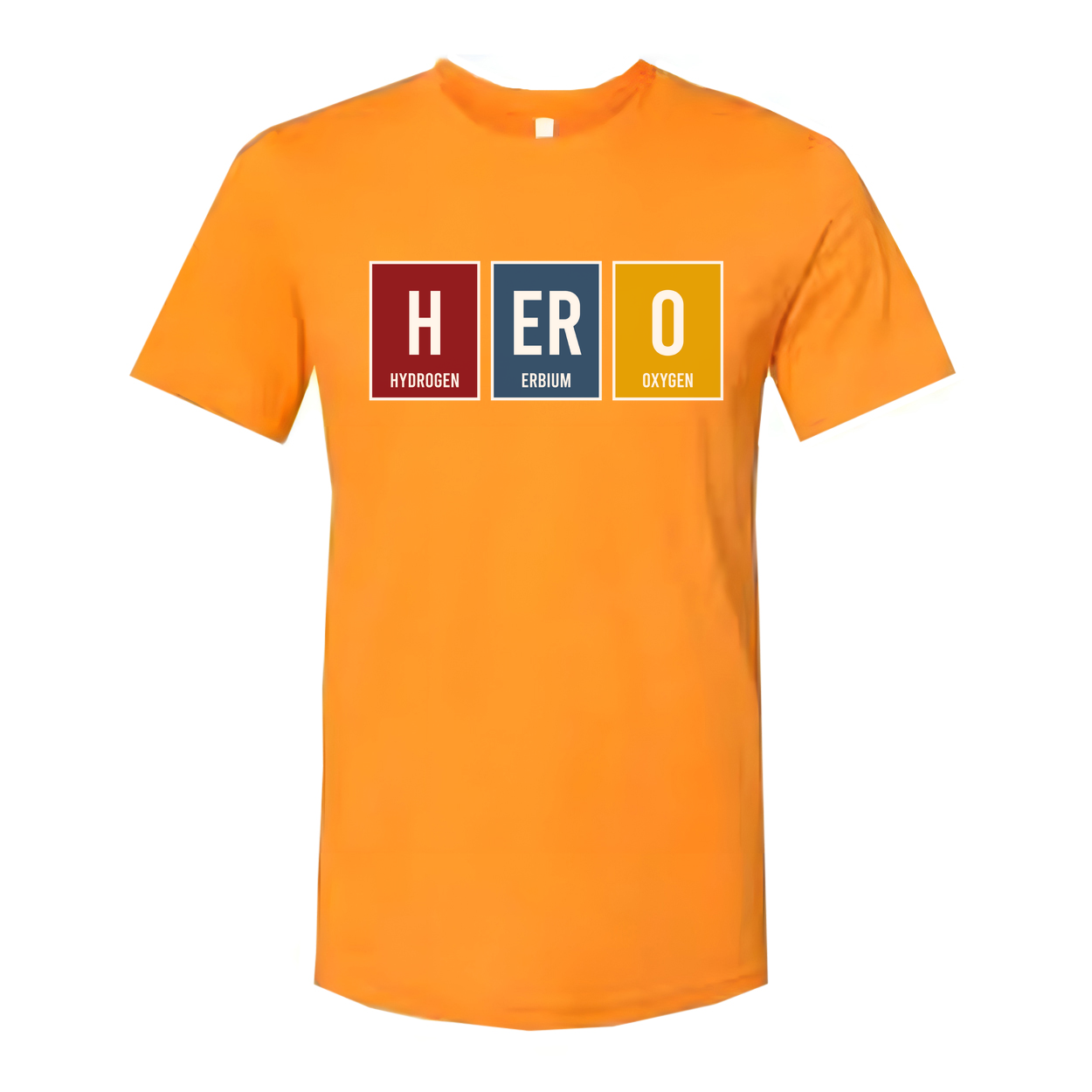 Hero Elements Chemistry Unisex T-Shirt With Hydrogen Erbium Oxygen Graphic