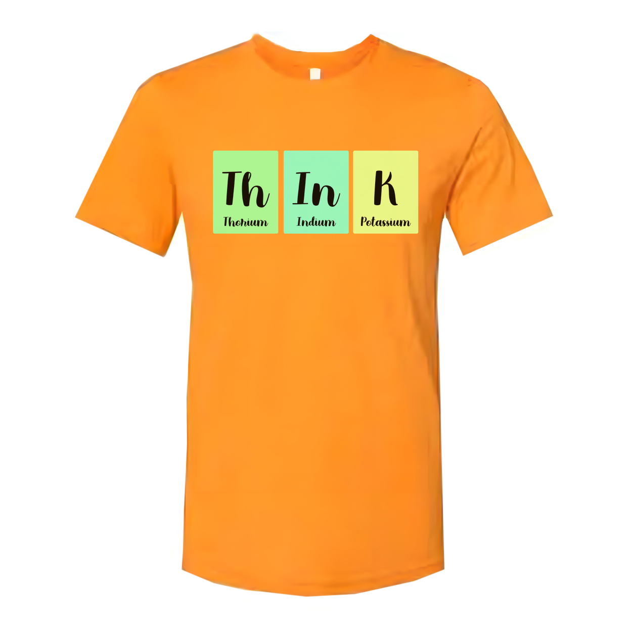 Science Themed Unisex T Shirt With Periodic Table Blocks Th In K Design For Education Enthusiasts