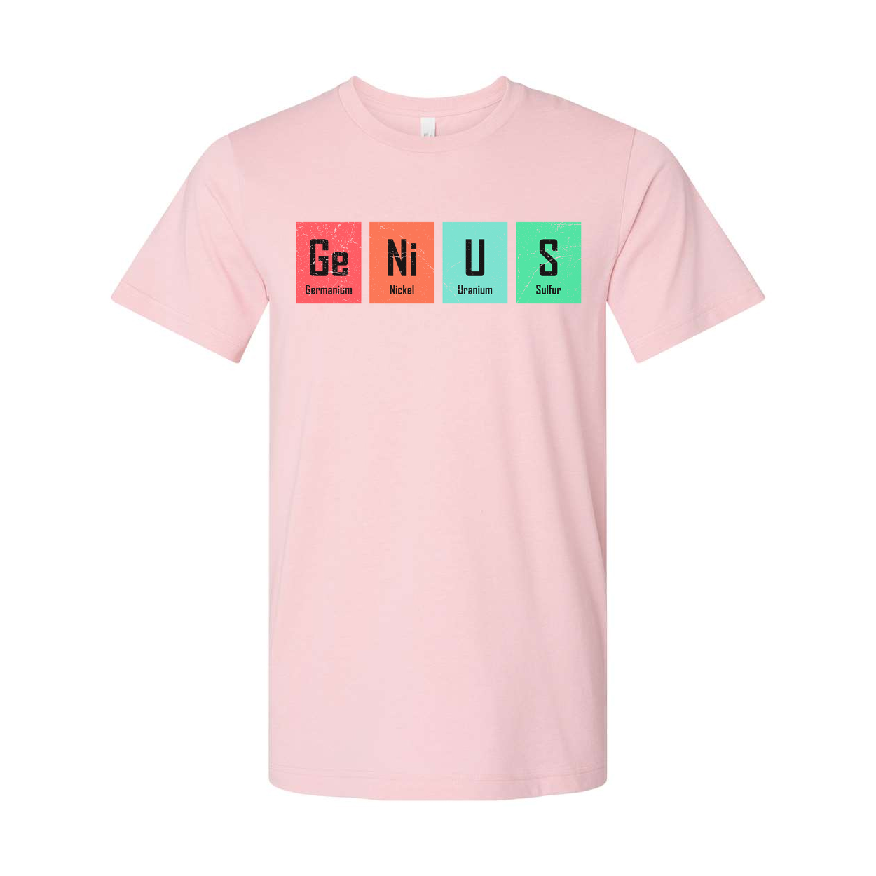 Ge Ni U S Elements Graphic T Shirt Science Themed Unisex Casual Short Sleeve Tee For Education