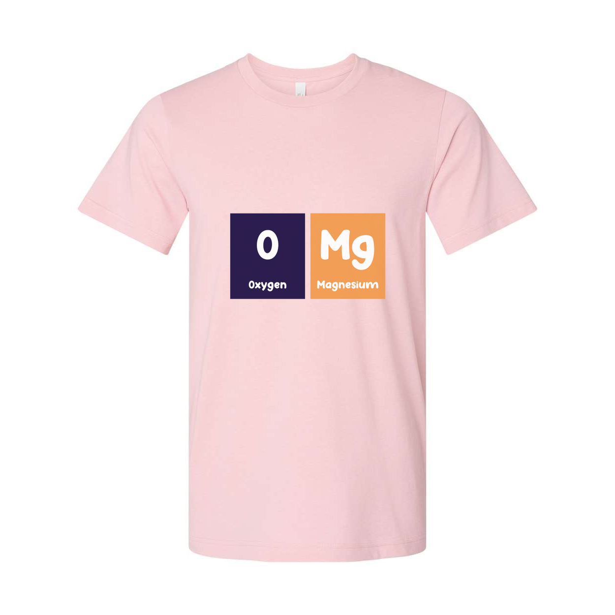 Unisex Science T Shirt With Oxygen And Magnesium Element Symbols Graphic Design Pattern