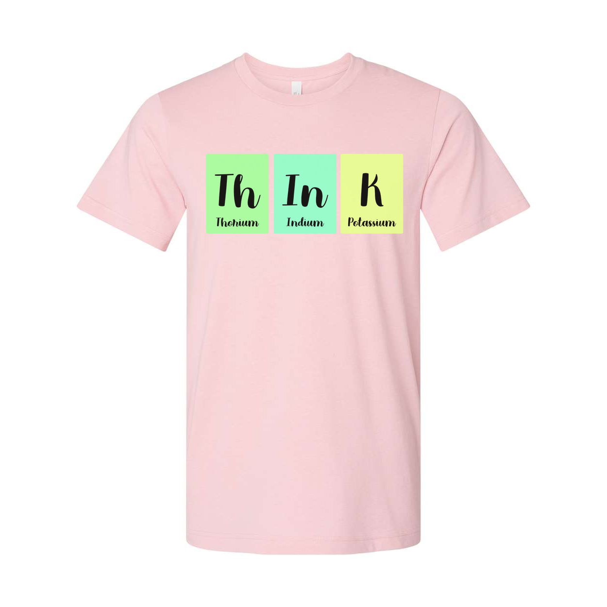 Science Themed Unisex T Shirt With Periodic Table Blocks Th In K Design For Education Enthusiasts