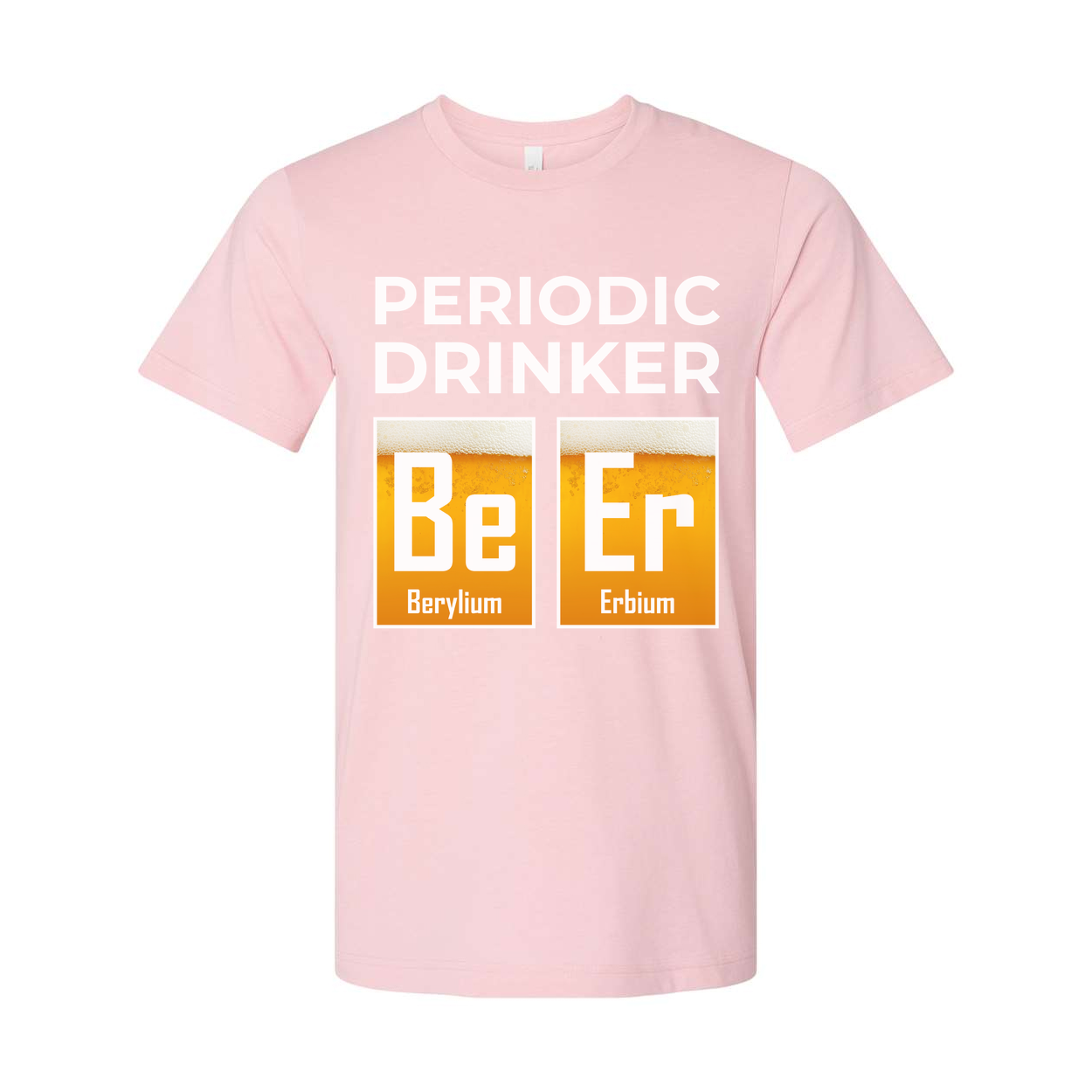 Periodic Drinker Unisex T Shirt With Element Tiles Be And Er Chemistry Humor Tee For Scientists