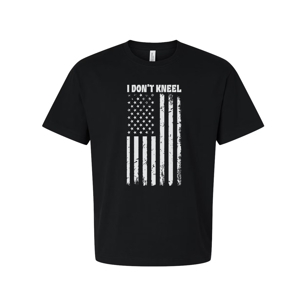 I Don't Kneel American Flag Graphic T Shirt Unisex Distressed Patriotic Tee For All Seasons