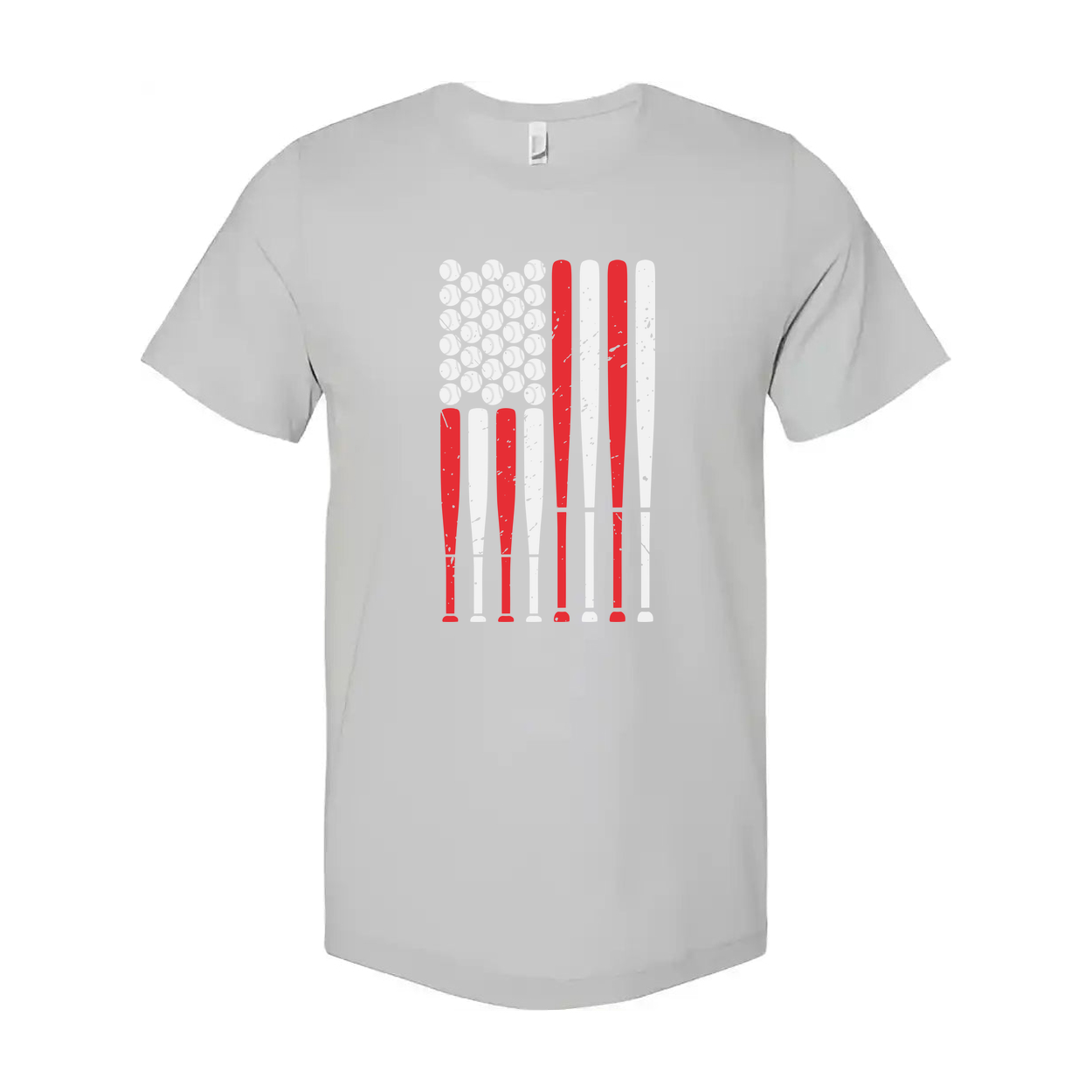 Unisex American Flag Vertical Stripe Graphic T Shirt
