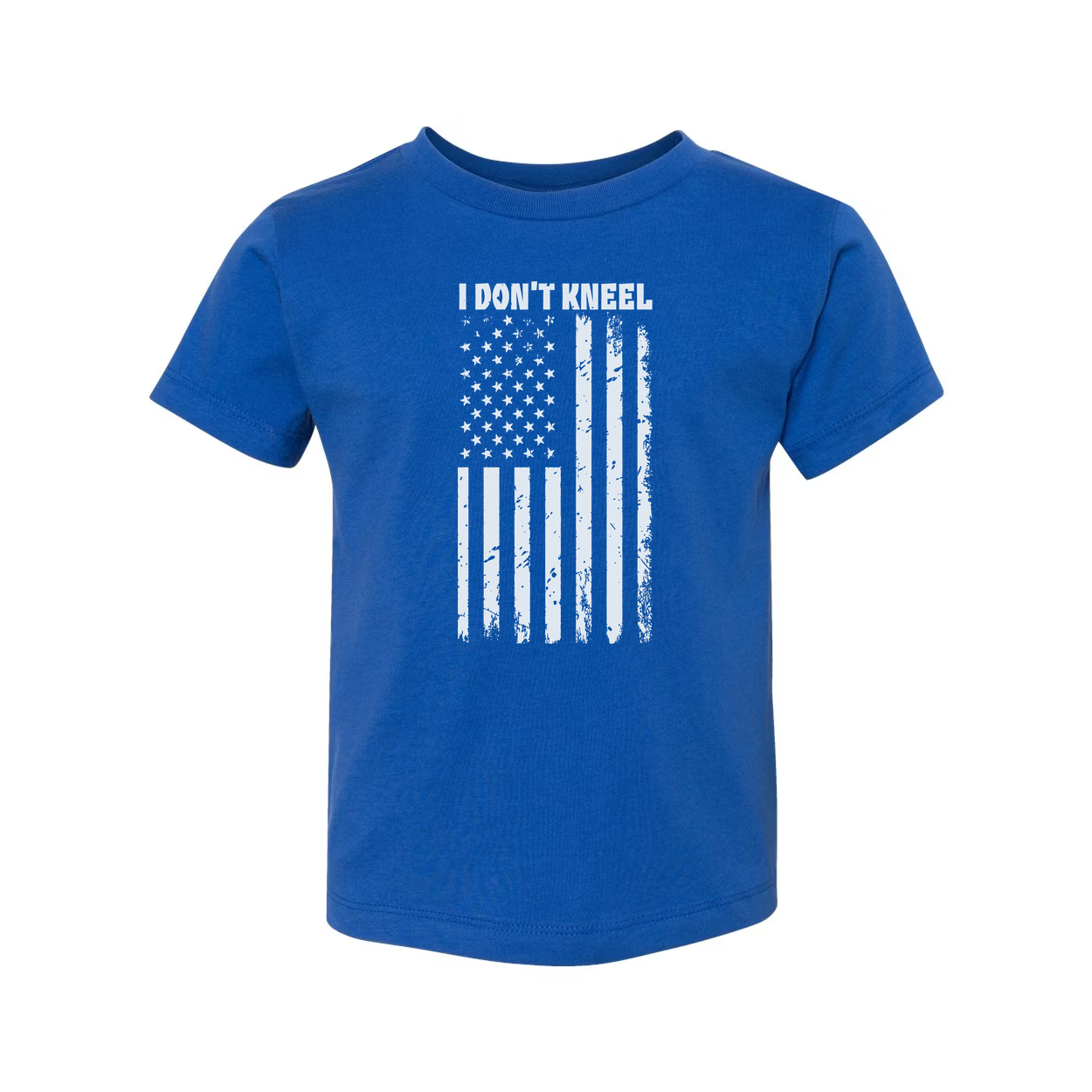 I Don't Kneel American Flag Graphic T Shirt Unisex Distressed Patriotic Tee For All Seasons