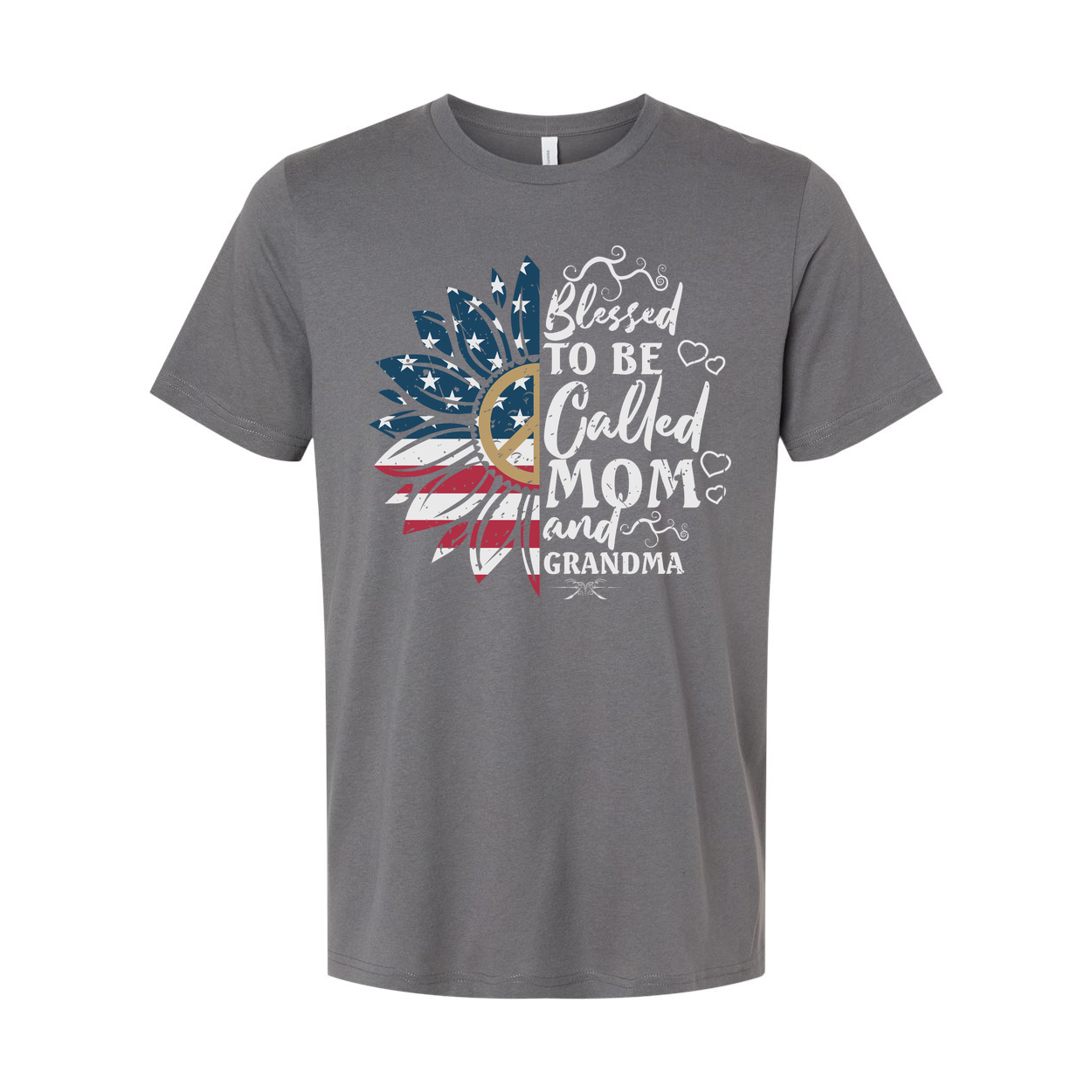 Unisex Patriotic Sunburst T Shirt With USA Flag Elements For Moms And Grandmas Worldwide