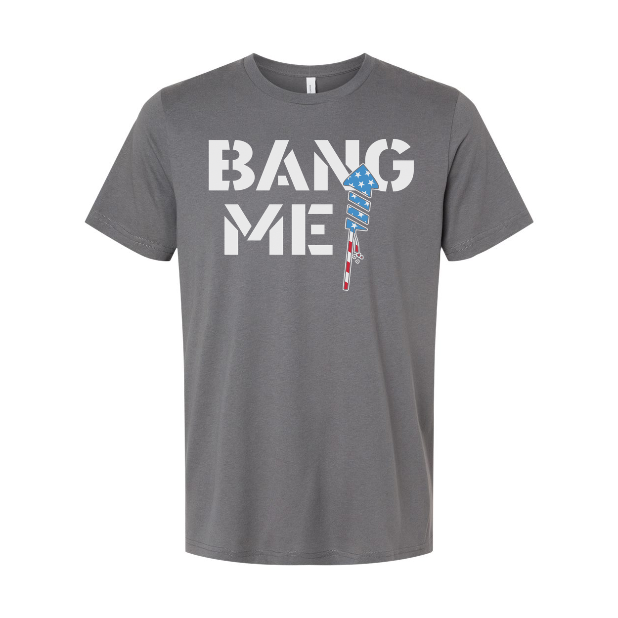 Patriotic Sparkler Graphic Tee With American Flag Elements For Unisex Everyday Wear