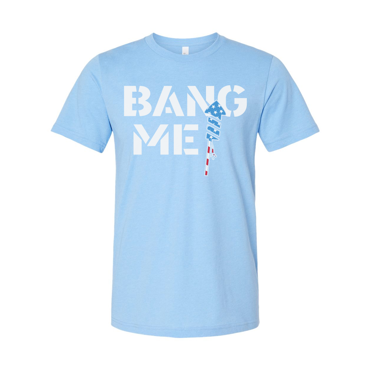 Patriotic Sparkler Graphic Tee With American Flag Elements For Unisex Everyday Wear