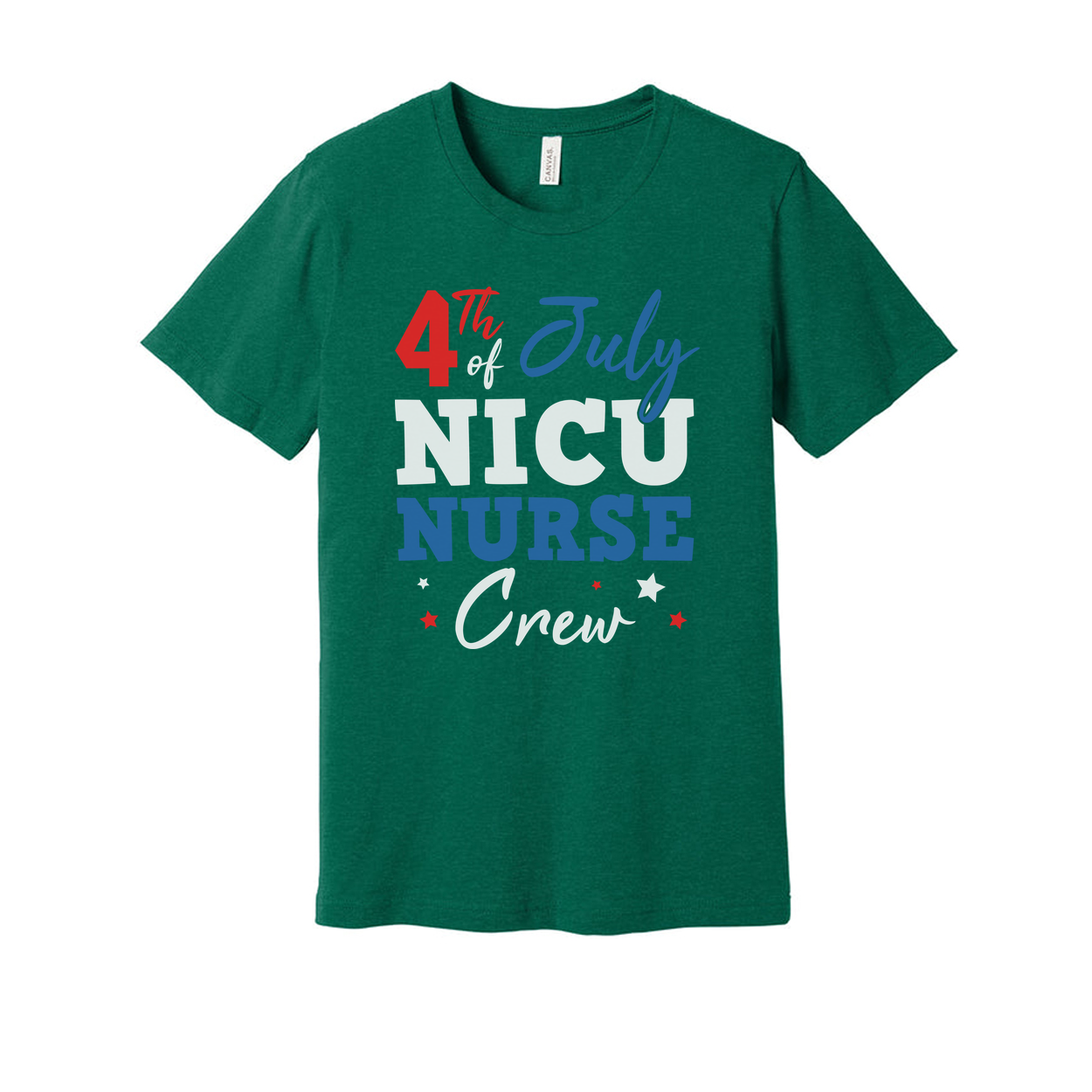 4th Of July NICU Nurse Crew T Shirt