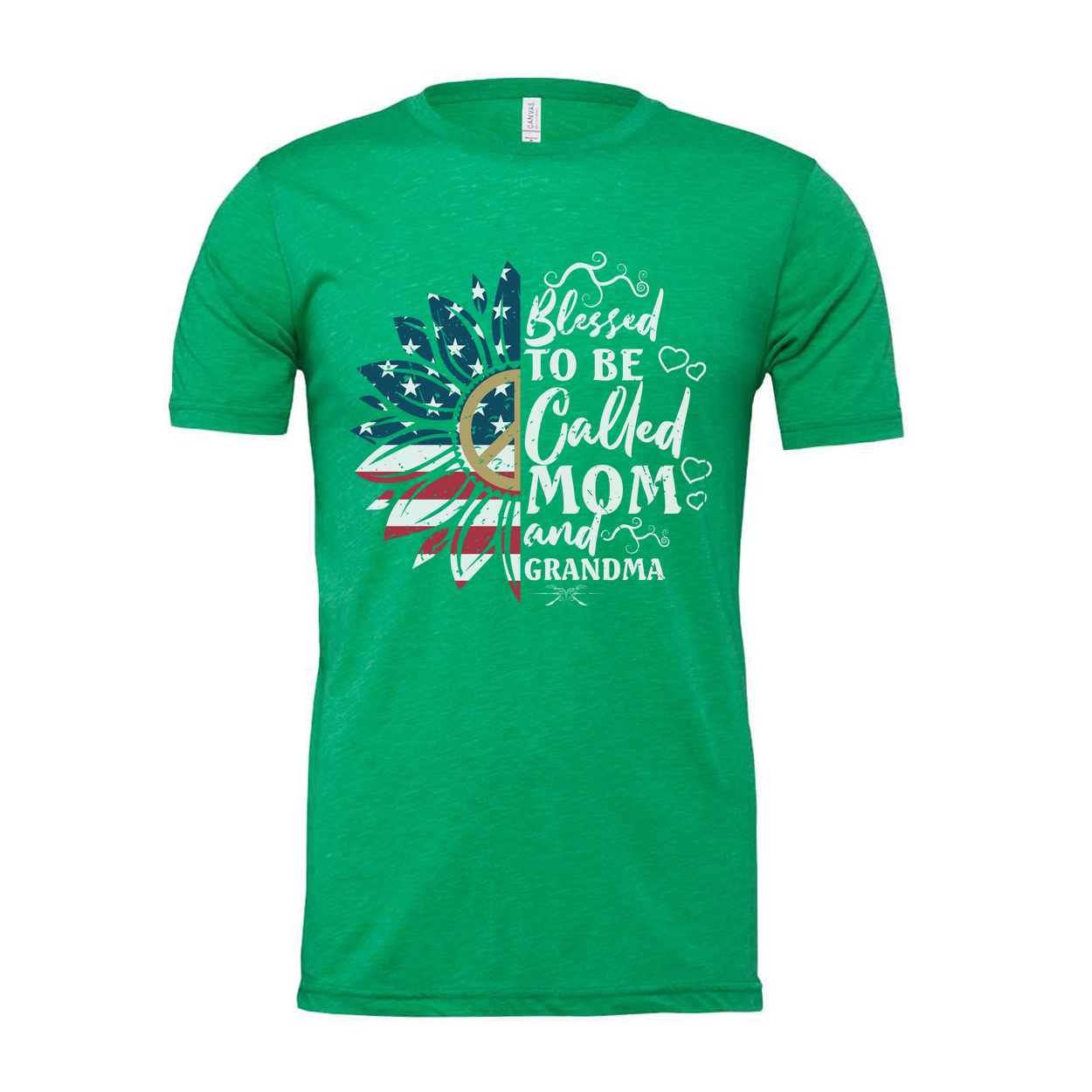 Unisex Patriotic Sunburst T Shirt With USA Flag Elements For Moms And Grandmas Worldwide