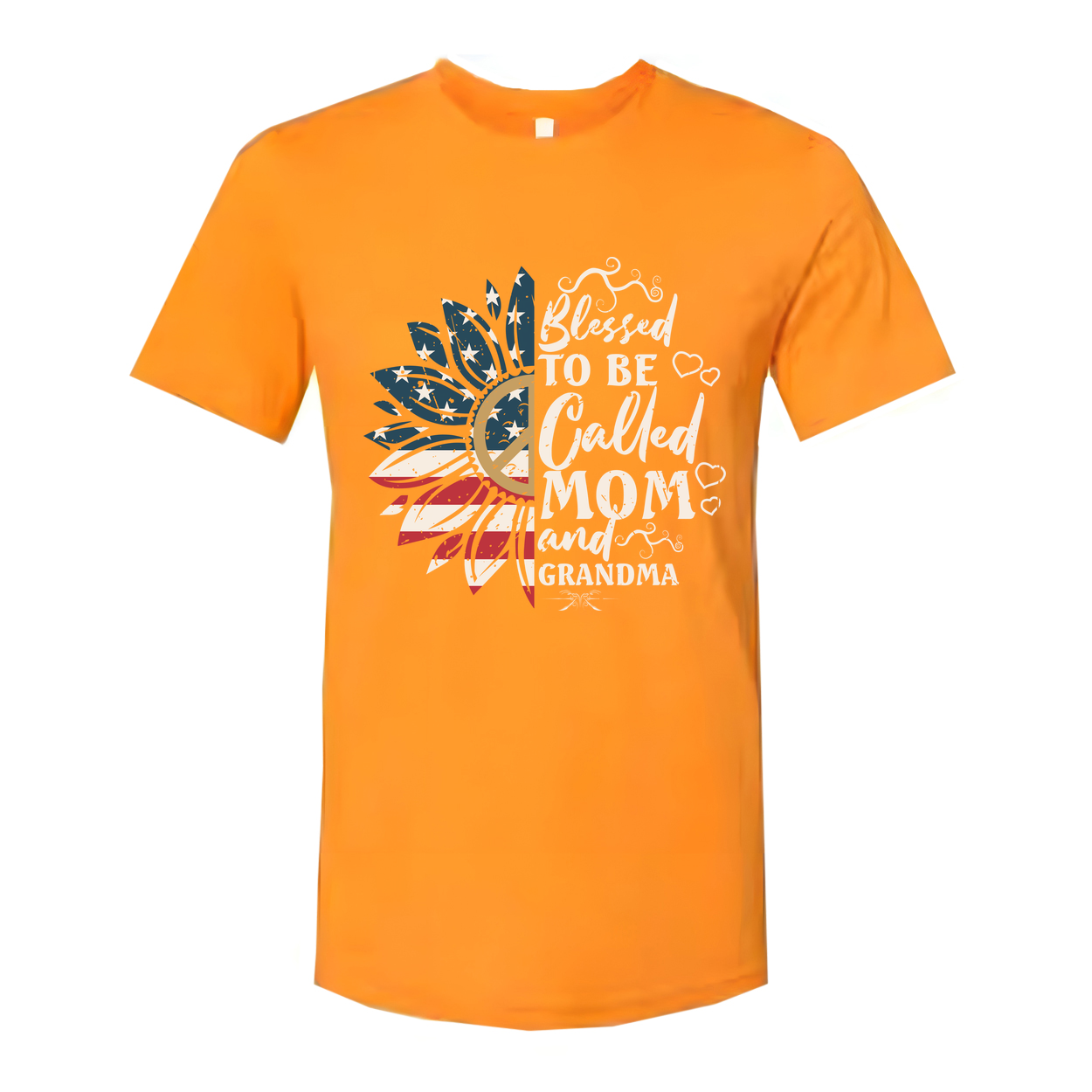 Unisex Patriotic Sunburst T Shirt With USA Flag Elements For Moms And Grandmas Worldwide