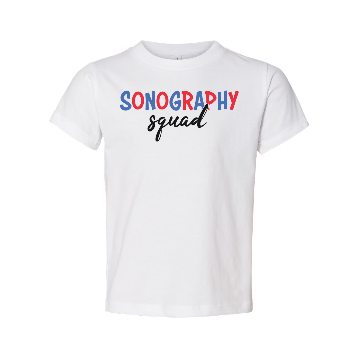 Sonography Squad Graphic Tee For Medical Imaging Professionals Unisex Comfort Fit Shirt