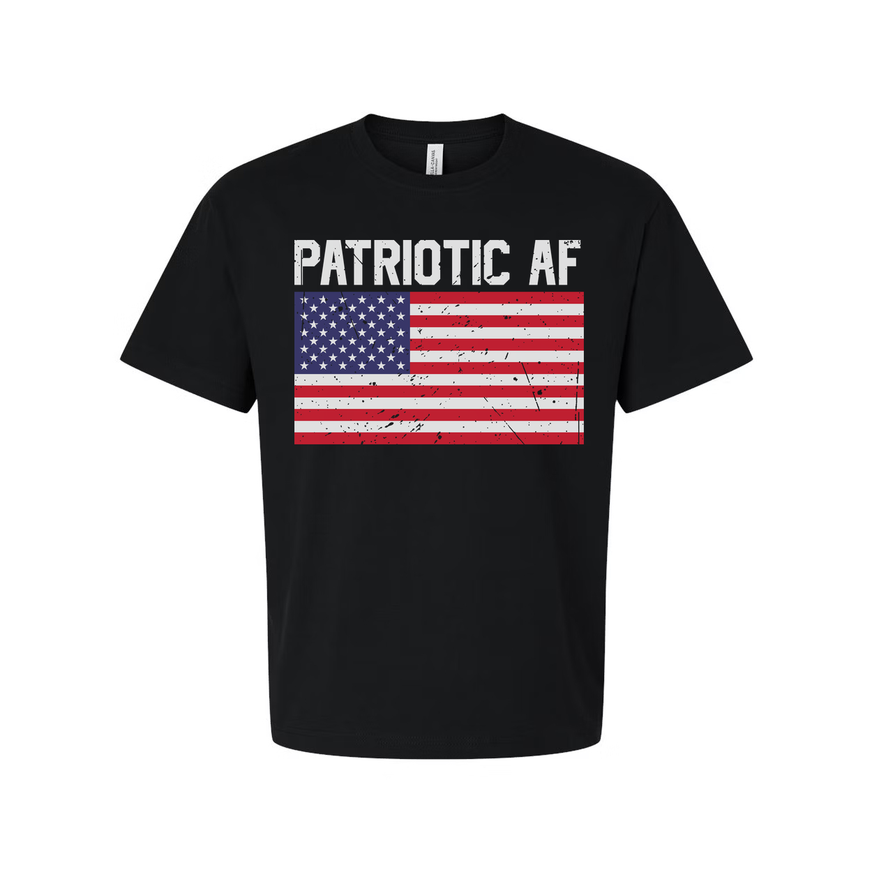 Patriotic AF American Flag Graphic Tee