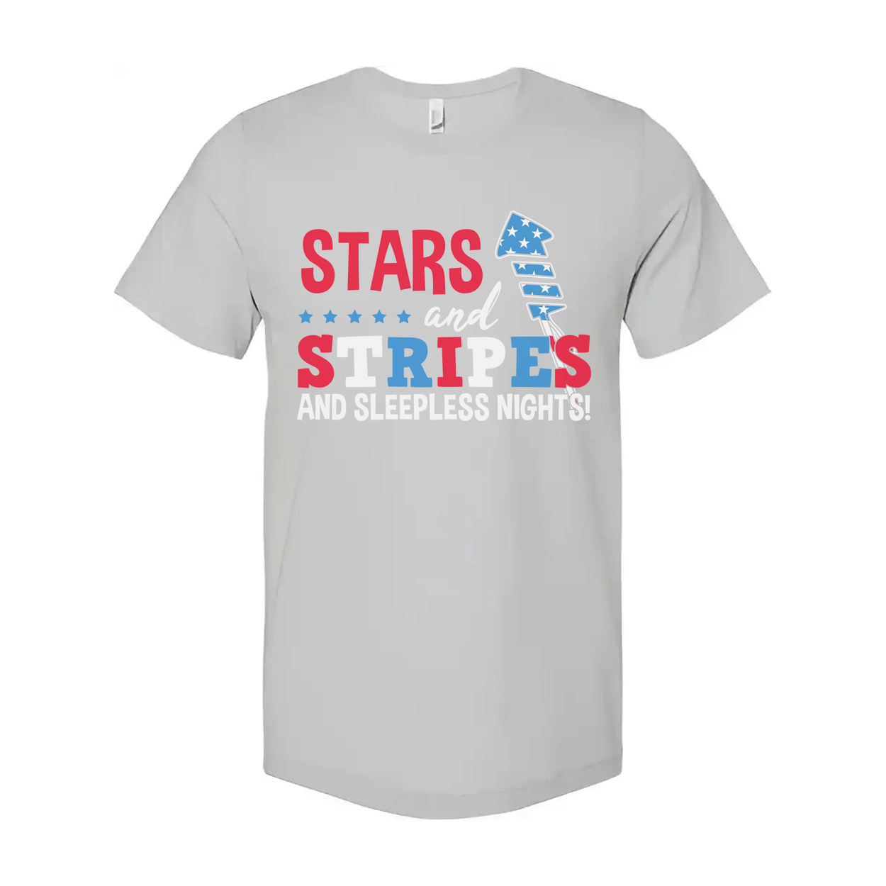 Unisex Stars and Stripes Graphic T-Shirt With Flag Design