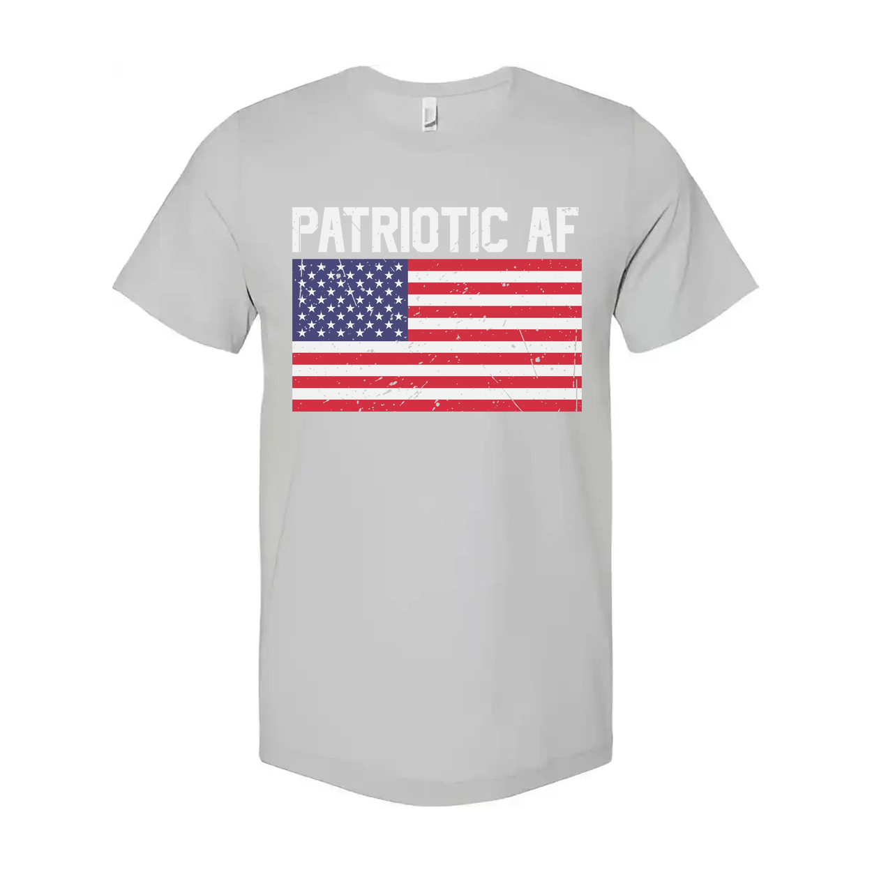Patriotic AF American Flag Graphic Tee