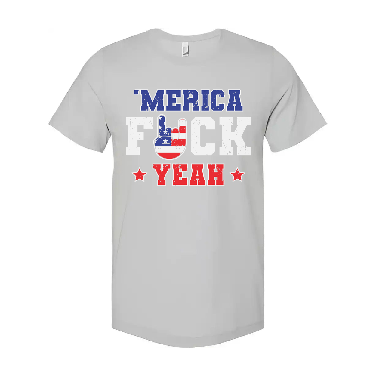 Americana Flag Graphic Unisex T Shirt With United States Flag Emblem And Bold Text