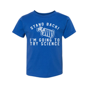 Unisex Stand Back I'm Going To Try Science Graphic Tee Shirt With Laboratory Illustration Design
