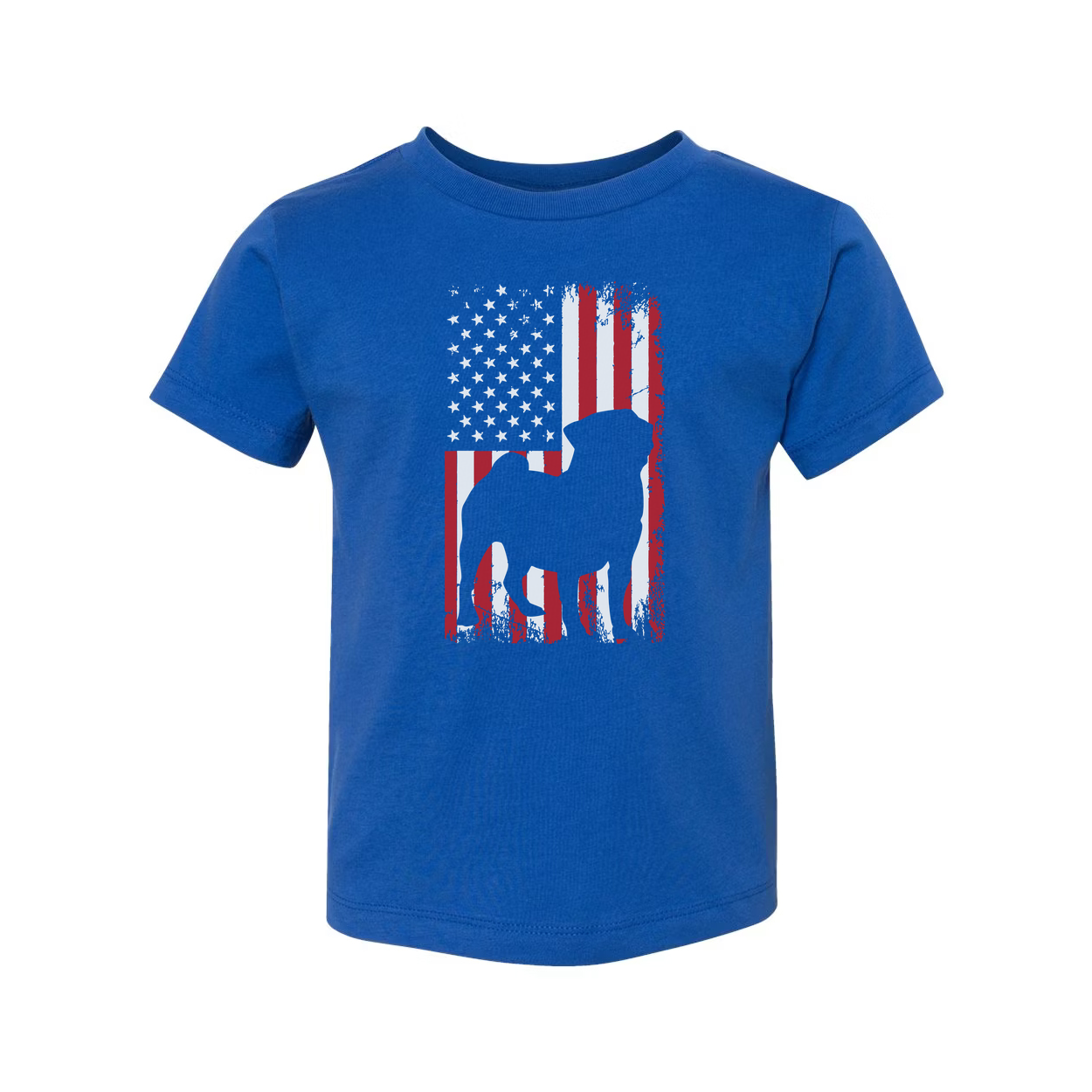 Unisex American Flag Graphic Tee With Camel Silhouette Design For Patriotic Apparel