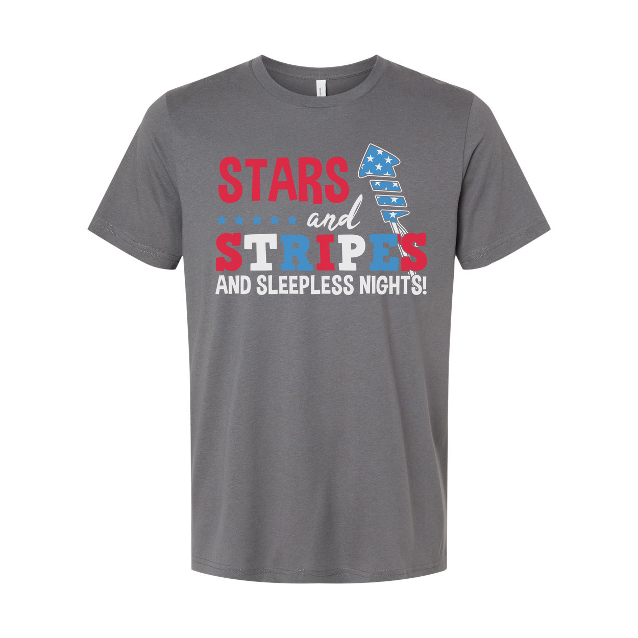 Unisex Stars and Stripes Graphic T-Shirt With Flag Design