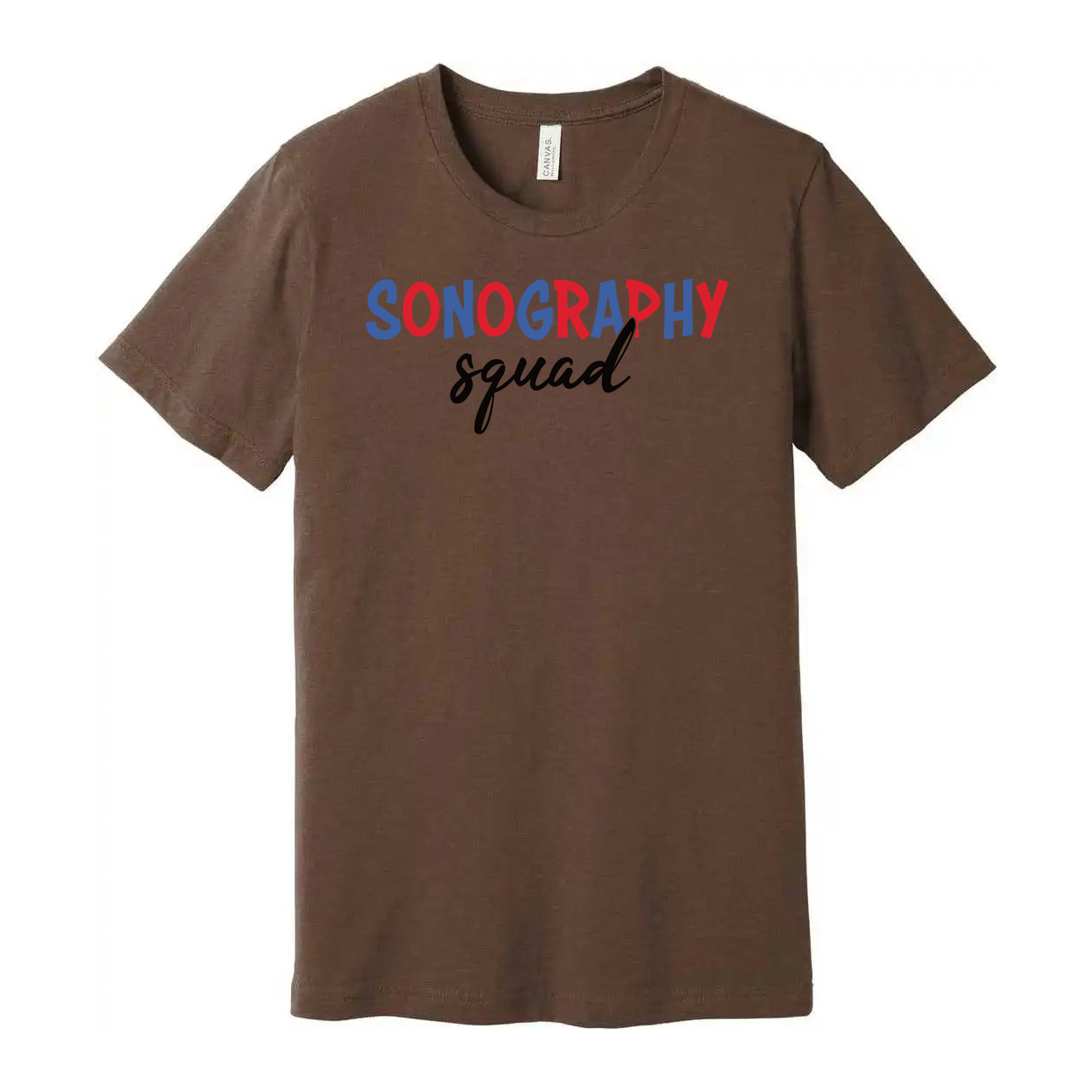 Sonography Squad Graphic Tee For Medical Imaging Professionals Unisex Comfort Fit Shirt