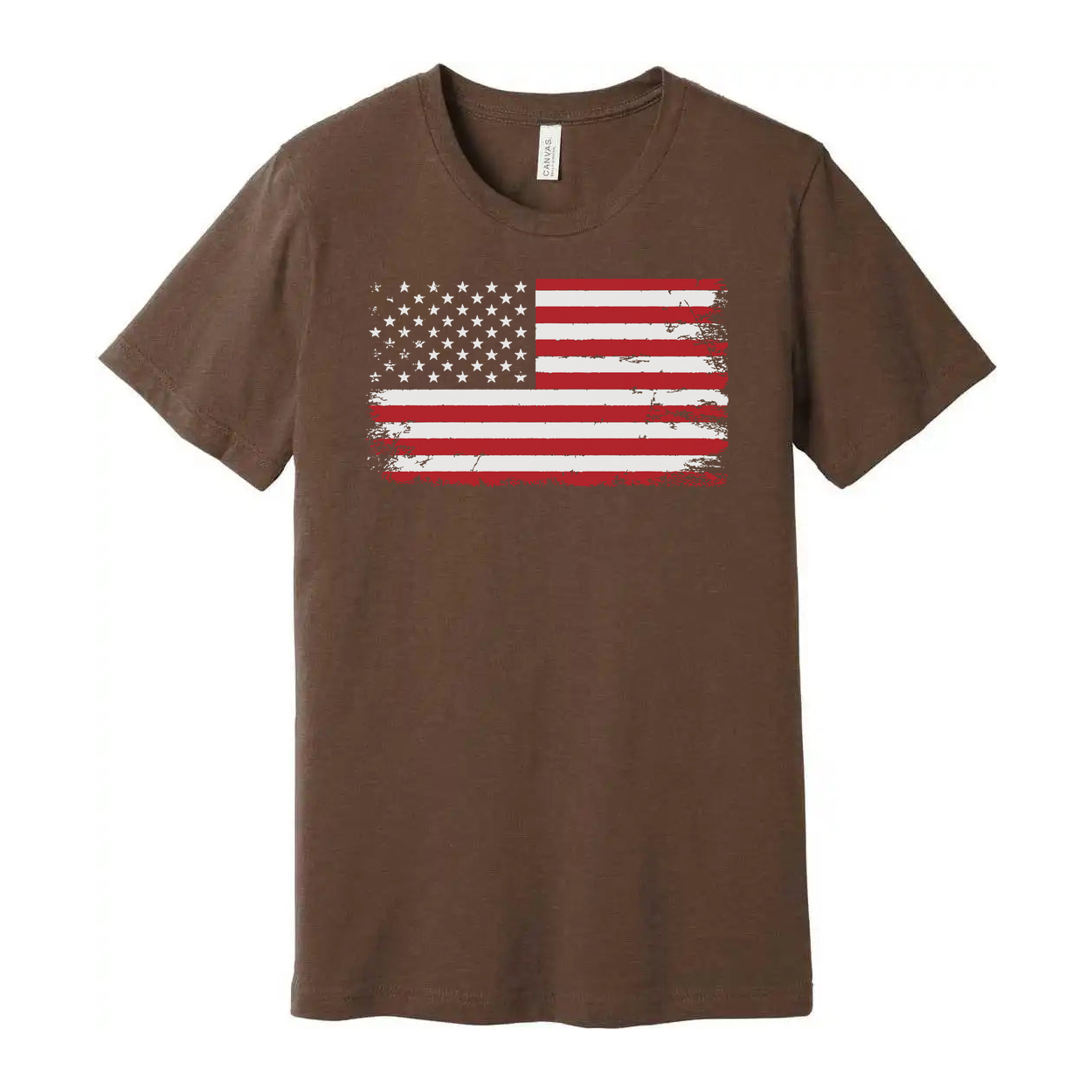 Unisex American Flag Distressed Graphic T Shirt