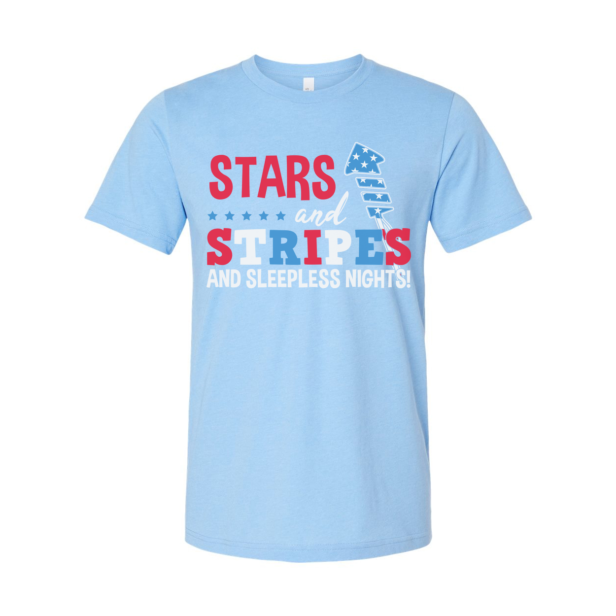 Unisex Stars and Stripes Graphic T-Shirt With Flag Design