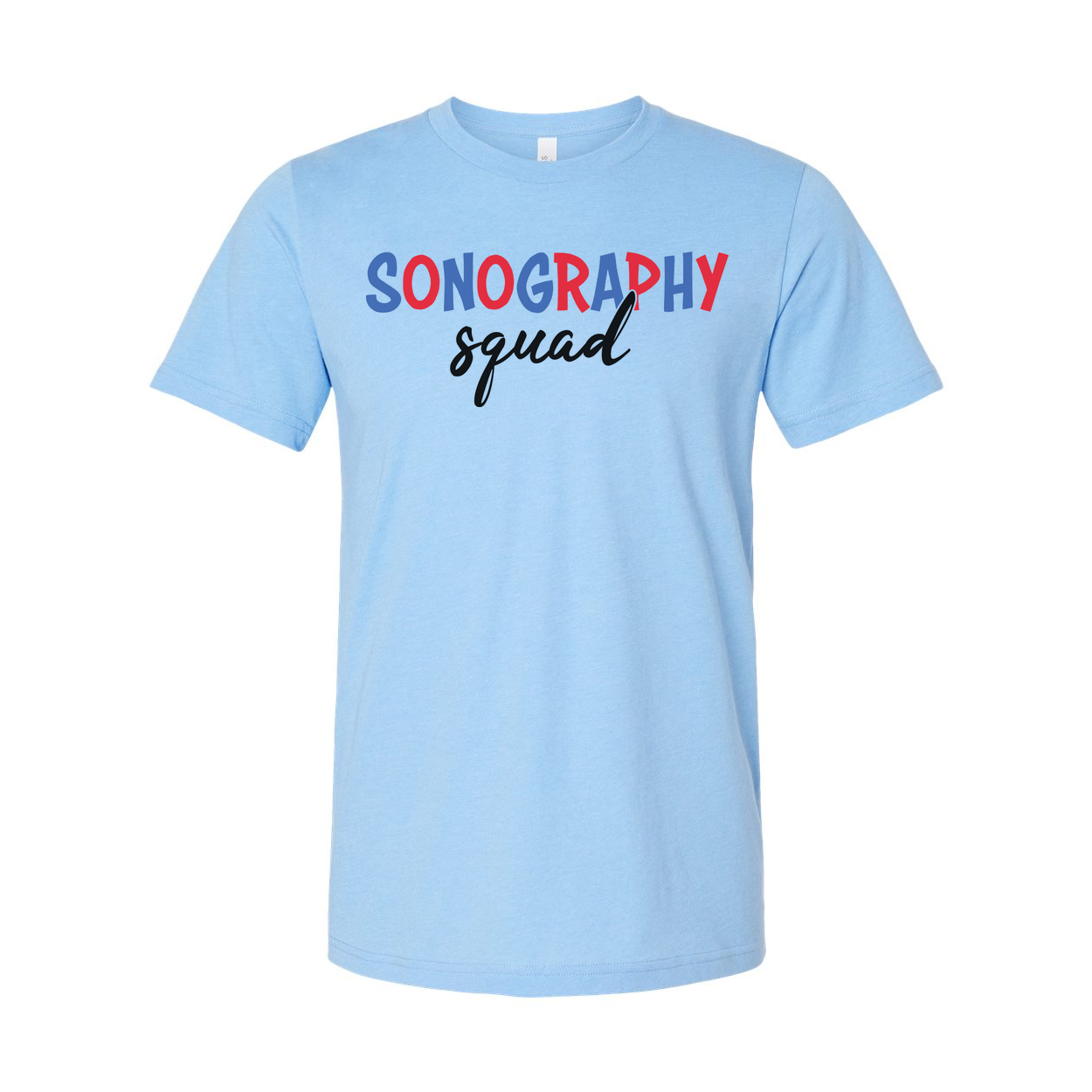 Sonography Squad Graphic Tee For Medical Imaging Professionals Unisex Comfort Fit Shirt