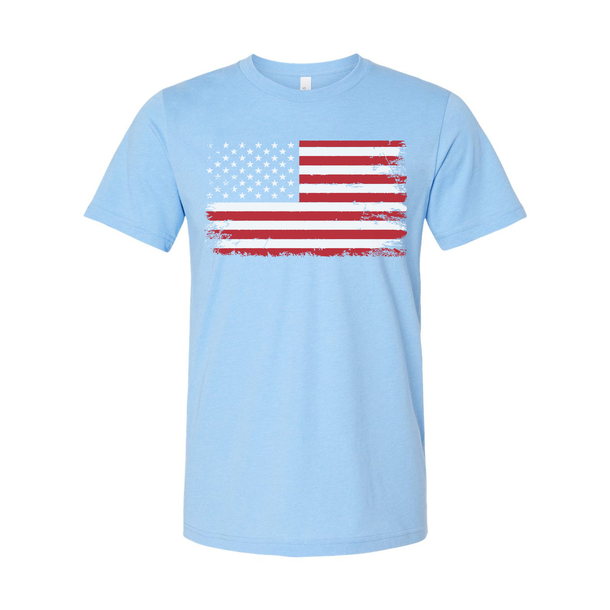Unisex American Flag Distressed Graphic T Shirt