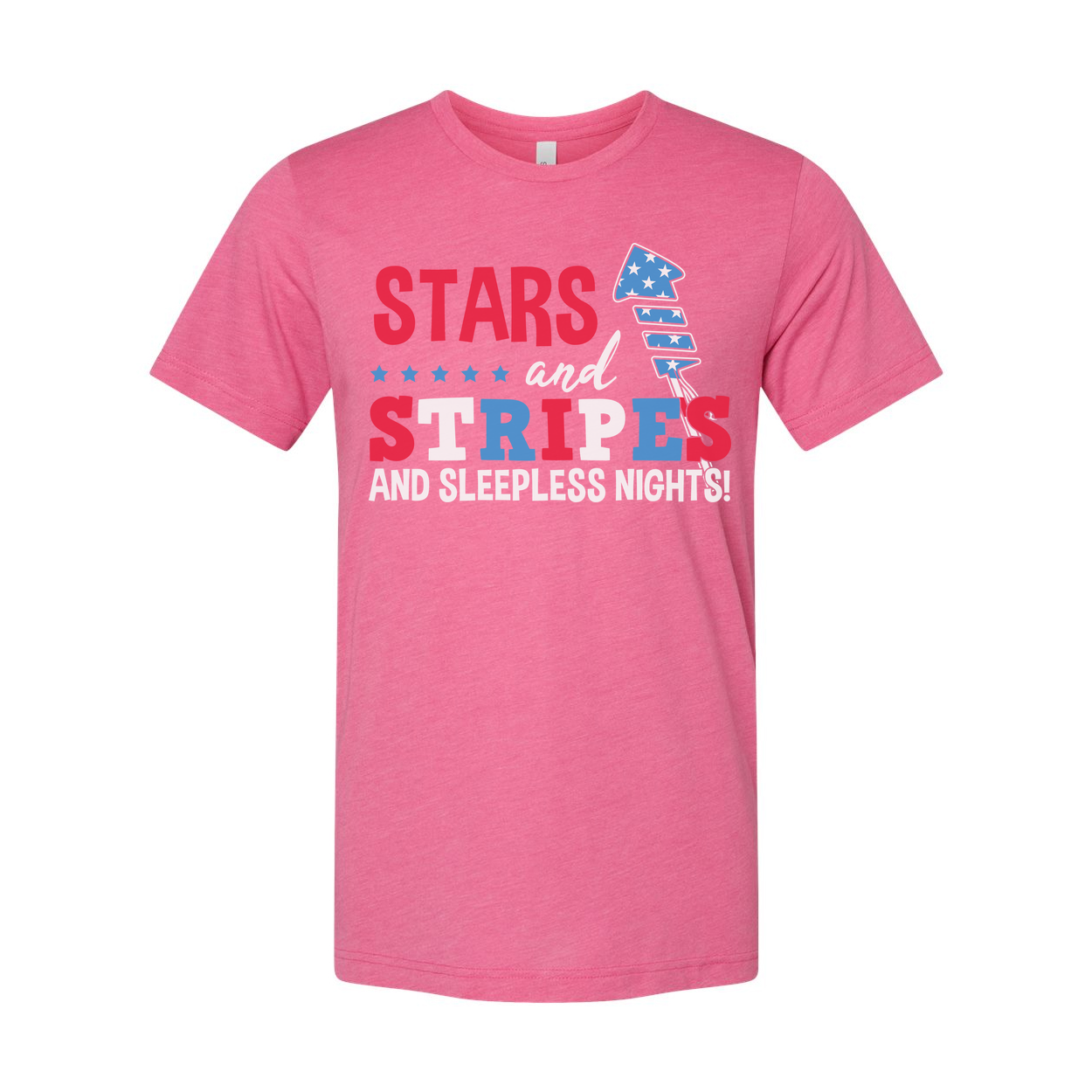 Unisex Stars and Stripes Graphic T-Shirt With Flag Design