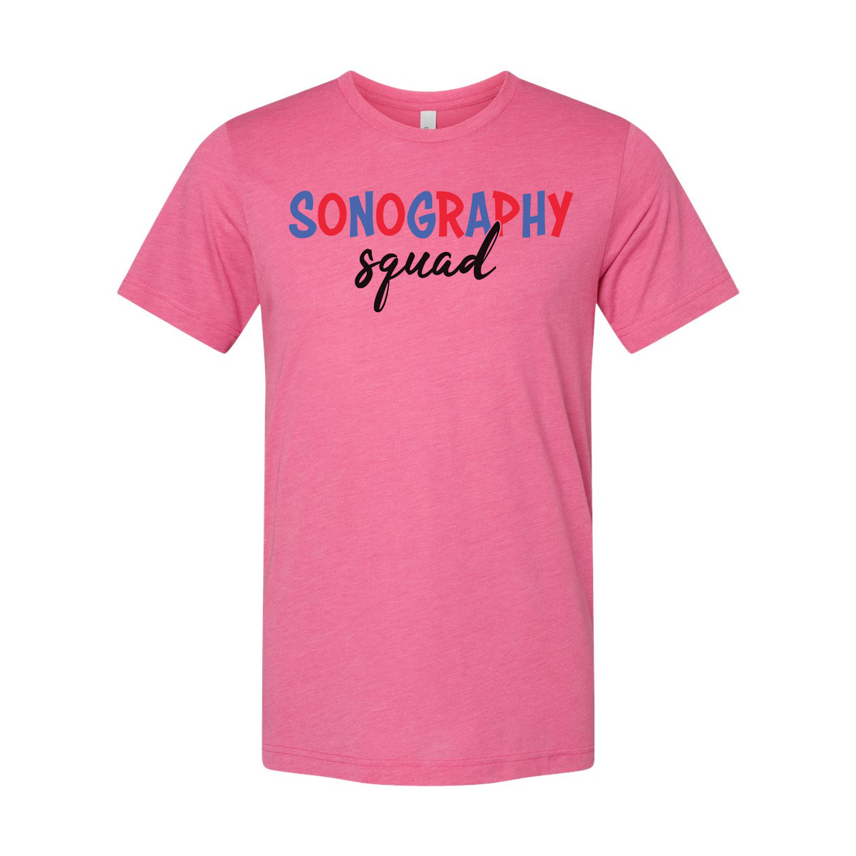 Sonography Squad Graphic Tee For Medical Imaging Professionals Unisex Comfort Fit Shirt