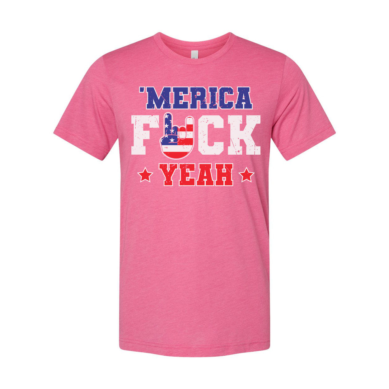 Americana Flag Graphic Unisex T Shirt With United States Flag Emblem And Bold Text