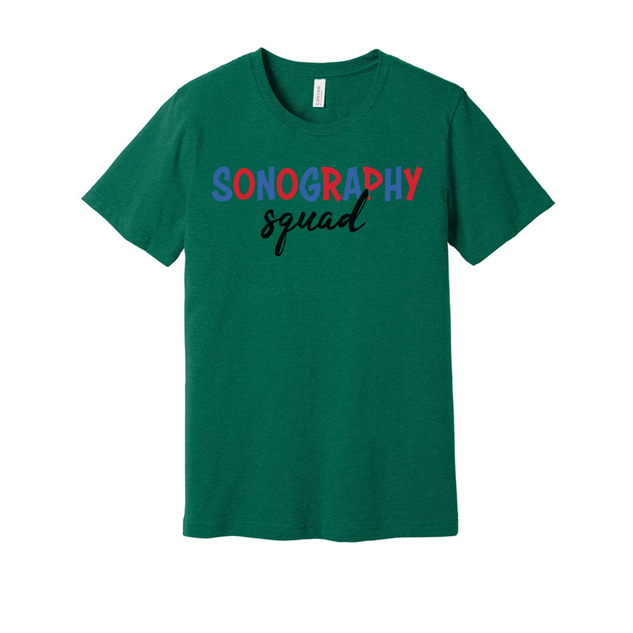 Sonography Squad Graphic Tee For Medical Imaging Professionals Unisex Comfort Fit Shirt