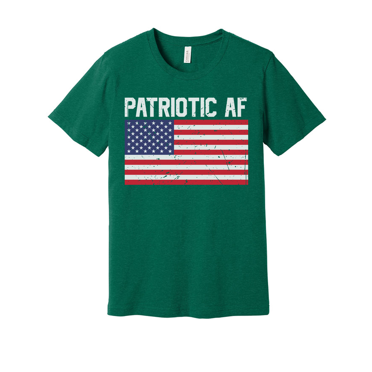 Patriotic AF American Flag Graphic Tee