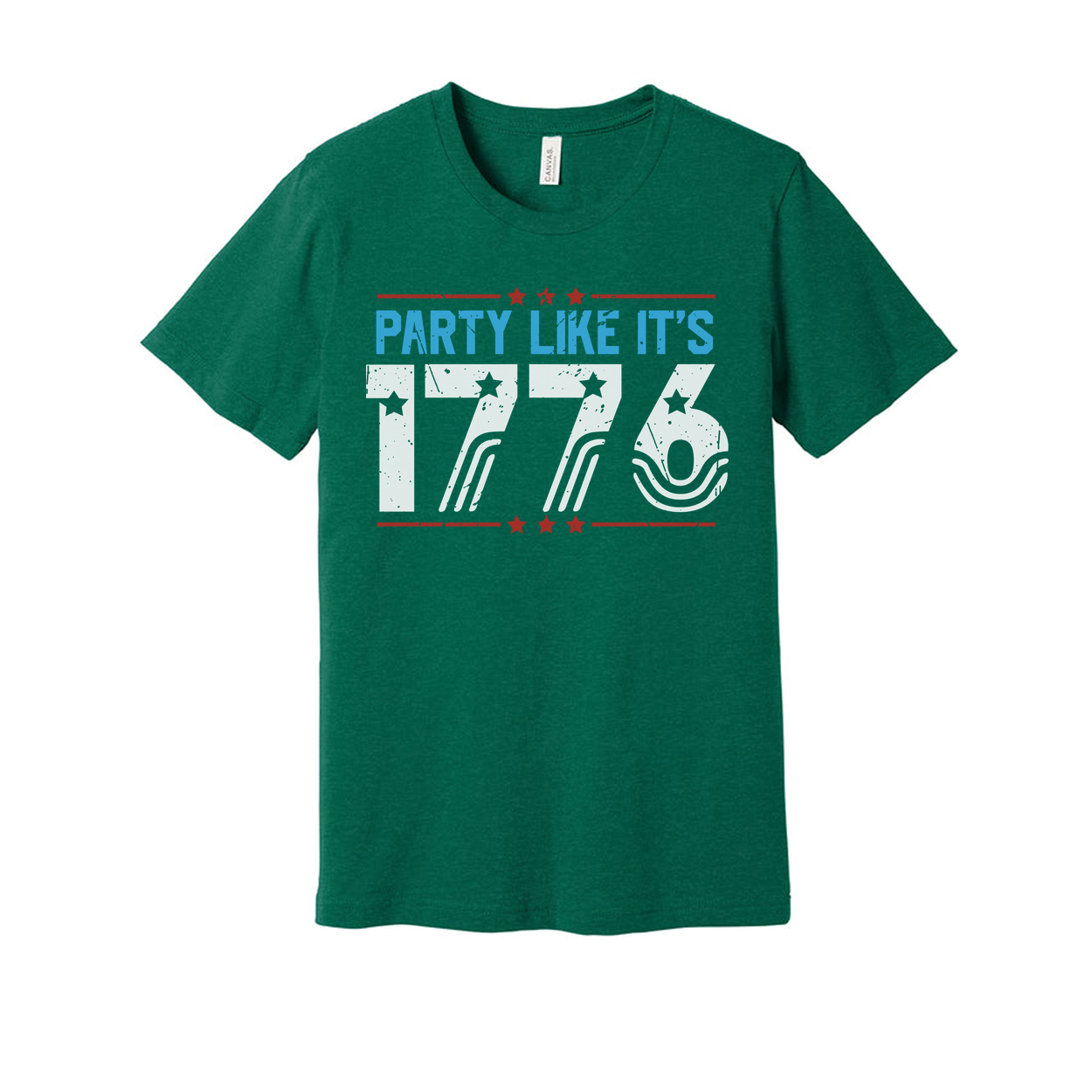 Unisex Patriotic Graphic Tee Party Like It's 1776