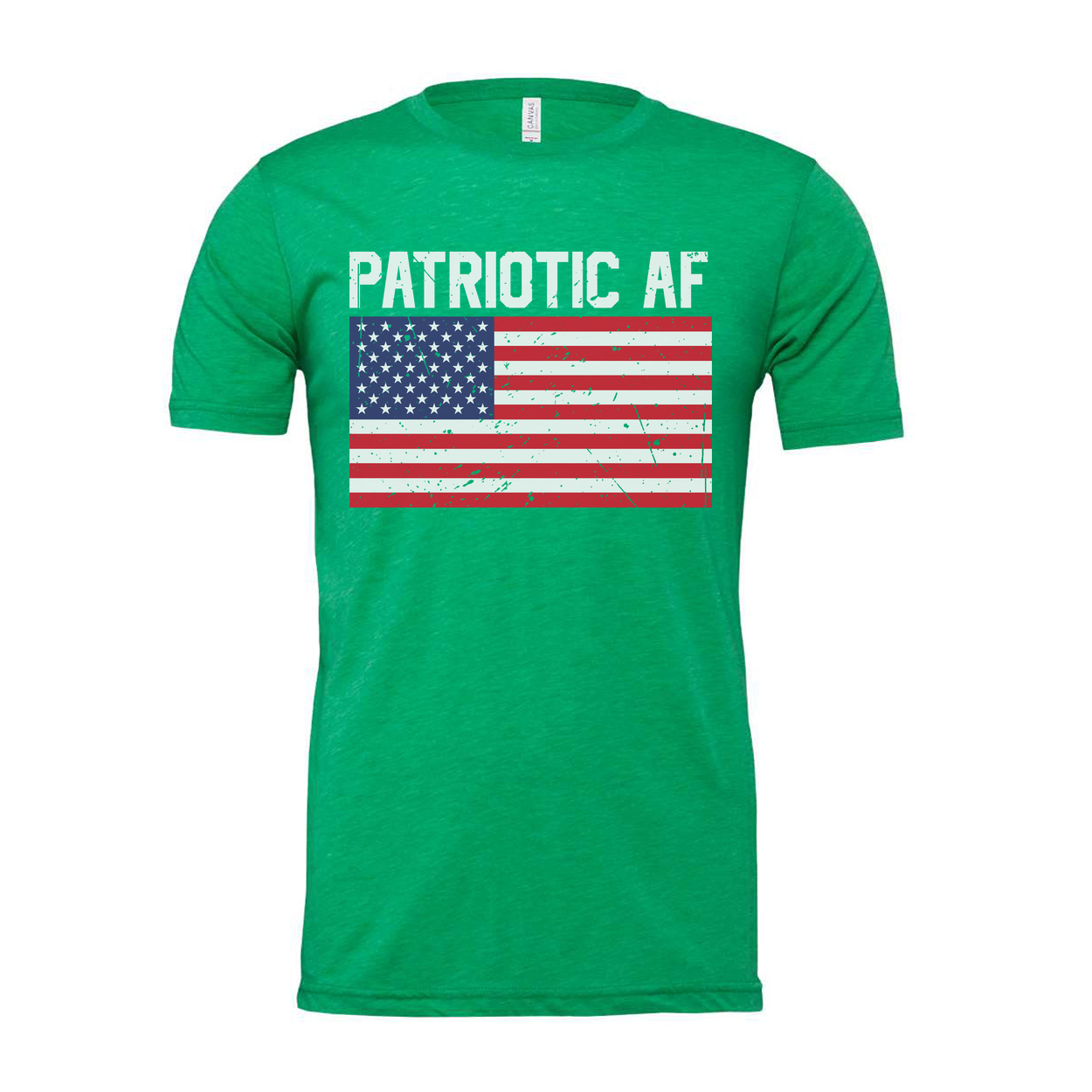 Patriotic AF American Flag Graphic Tee