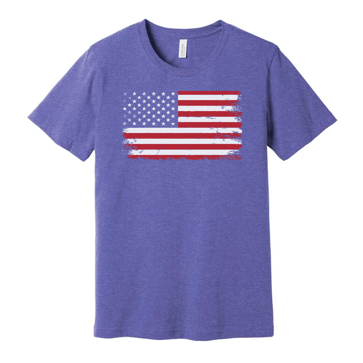 Unisex American Flag Distressed Graphic T Shirt