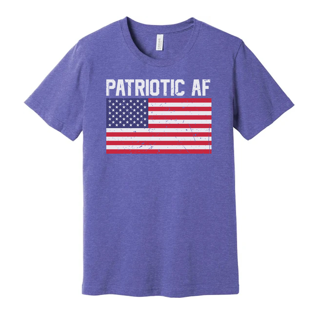 Patriotic AF American Flag Graphic Tee