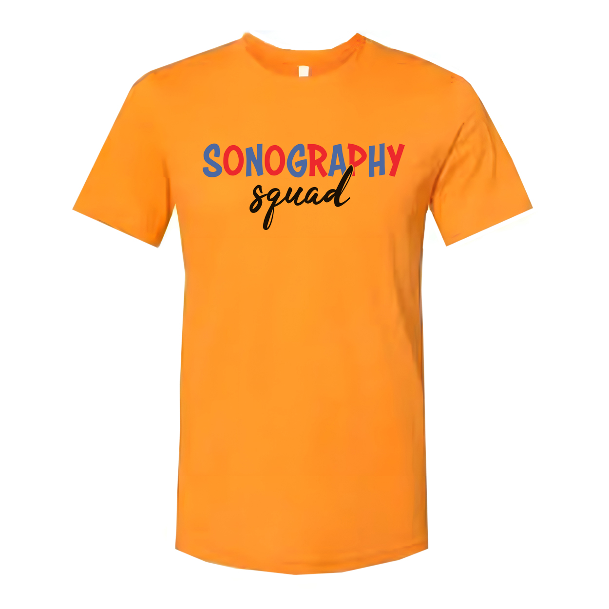 Sonography Squad Graphic Tee For Medical Imaging Professionals Unisex Comfort Fit Shirt