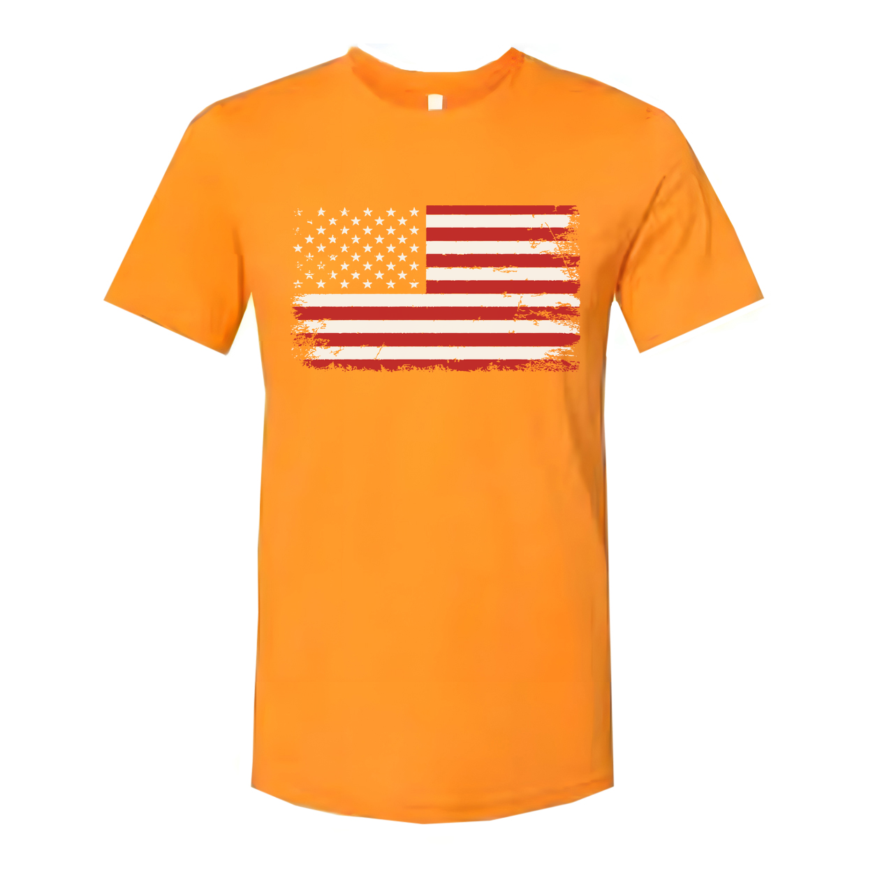 Unisex American Flag Distressed Graphic T Shirt