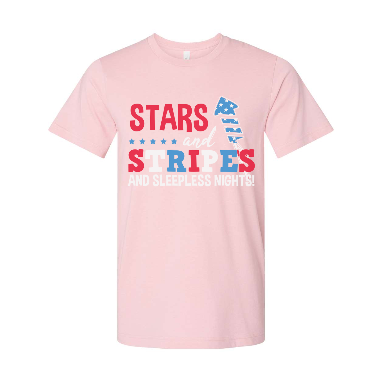 Unisex Stars and Stripes Graphic T-Shirt With Flag Design