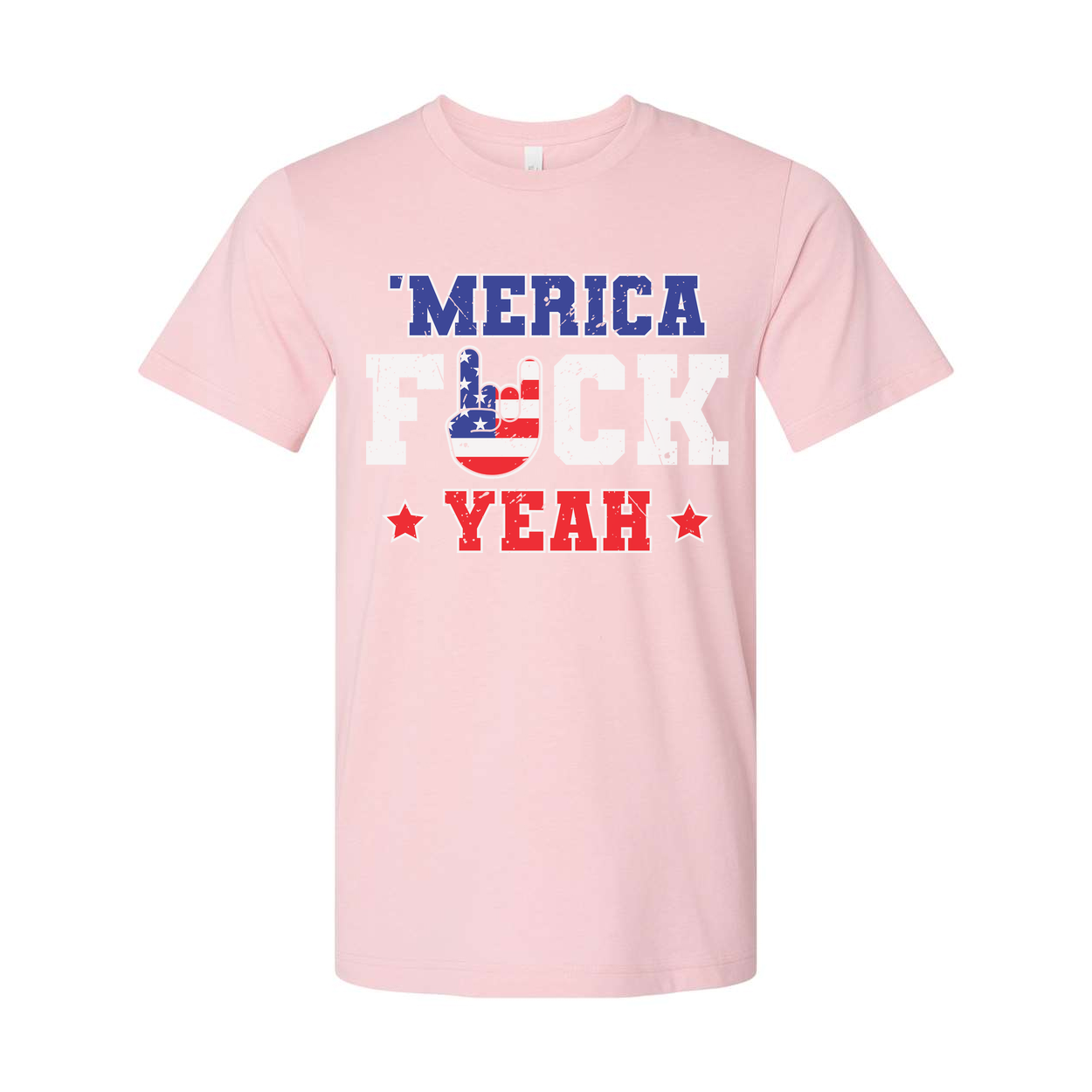 Americana Flag Graphic Unisex T Shirt With United States Flag Emblem And Bold Text